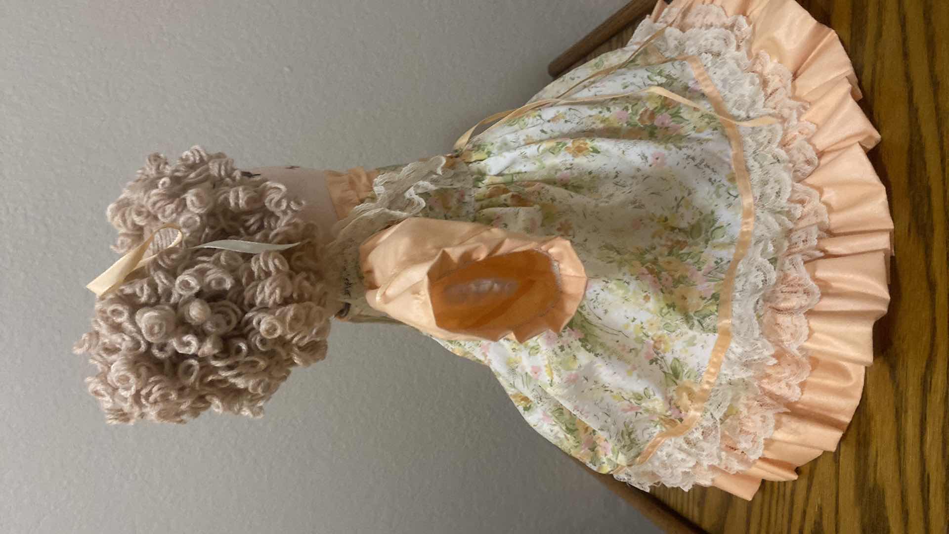 Photo 1 of VINTAGE HANDMADE DOLL 15“ x 16“