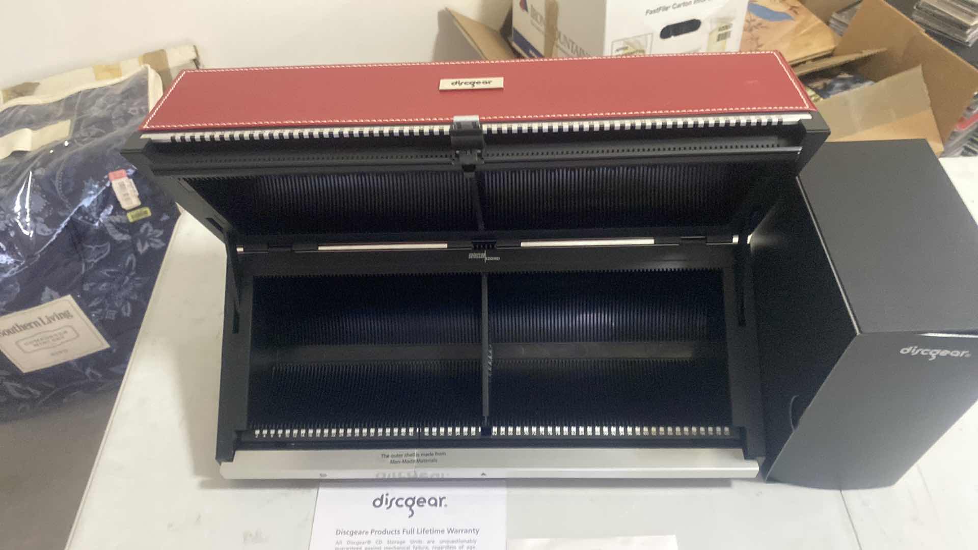 Photo 1 of DISCGEAR CD STORAGE BOX & NOTEBOOK