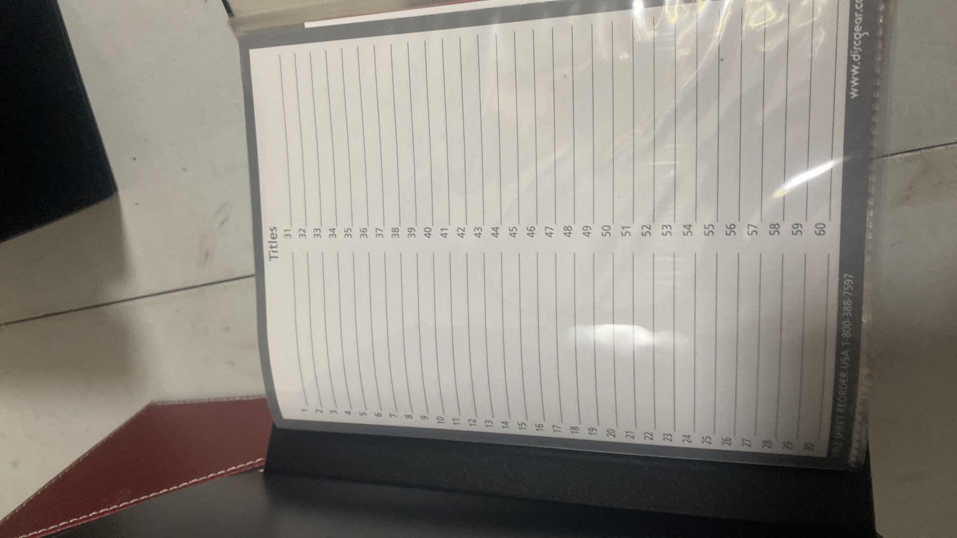 Photo 1 of DISCGEAR CD STORAGE BOX & NOTEBOOK