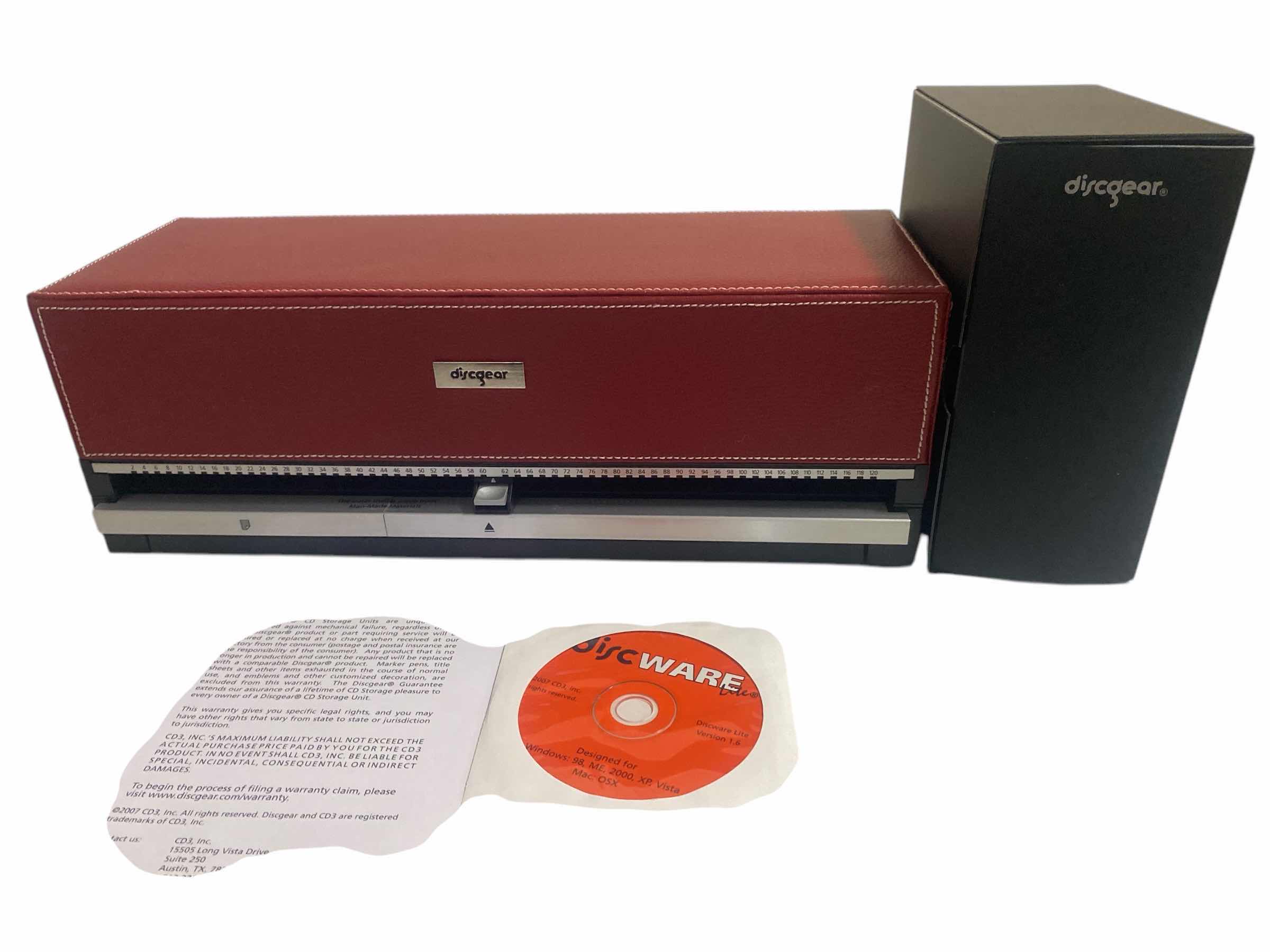 Photo 1 of DISCGEAR CD STORAGE BOX & NOTEBOOK