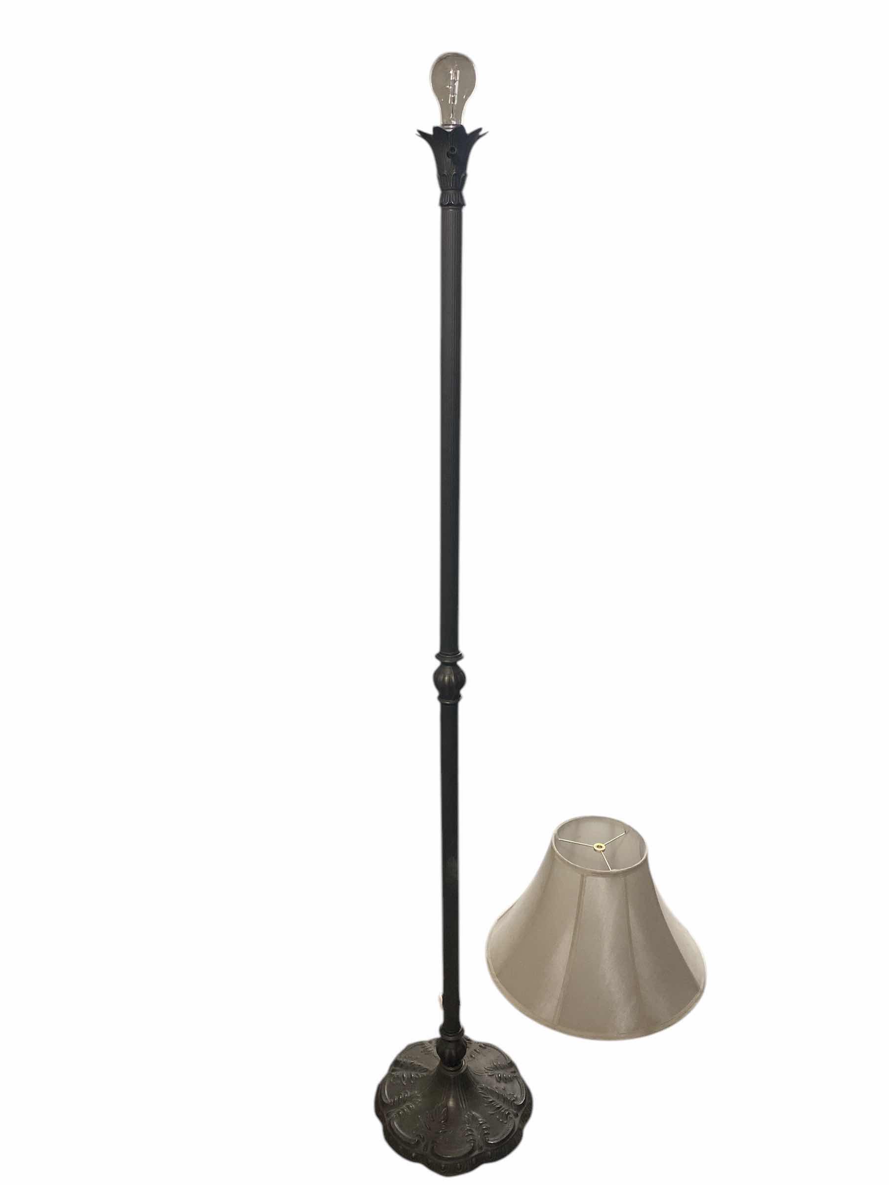 Photo 1 of METAL FLOOR LAMP H64” LAMPSHADE INCLUDED (is not part of the lamp)