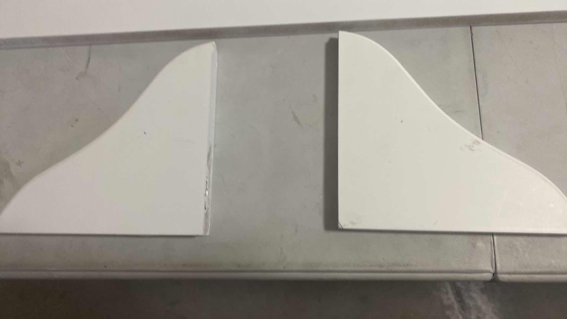 Photo 1 of WHITE SHELF WITH WALL BRACKETS 35” x 7 1/2”