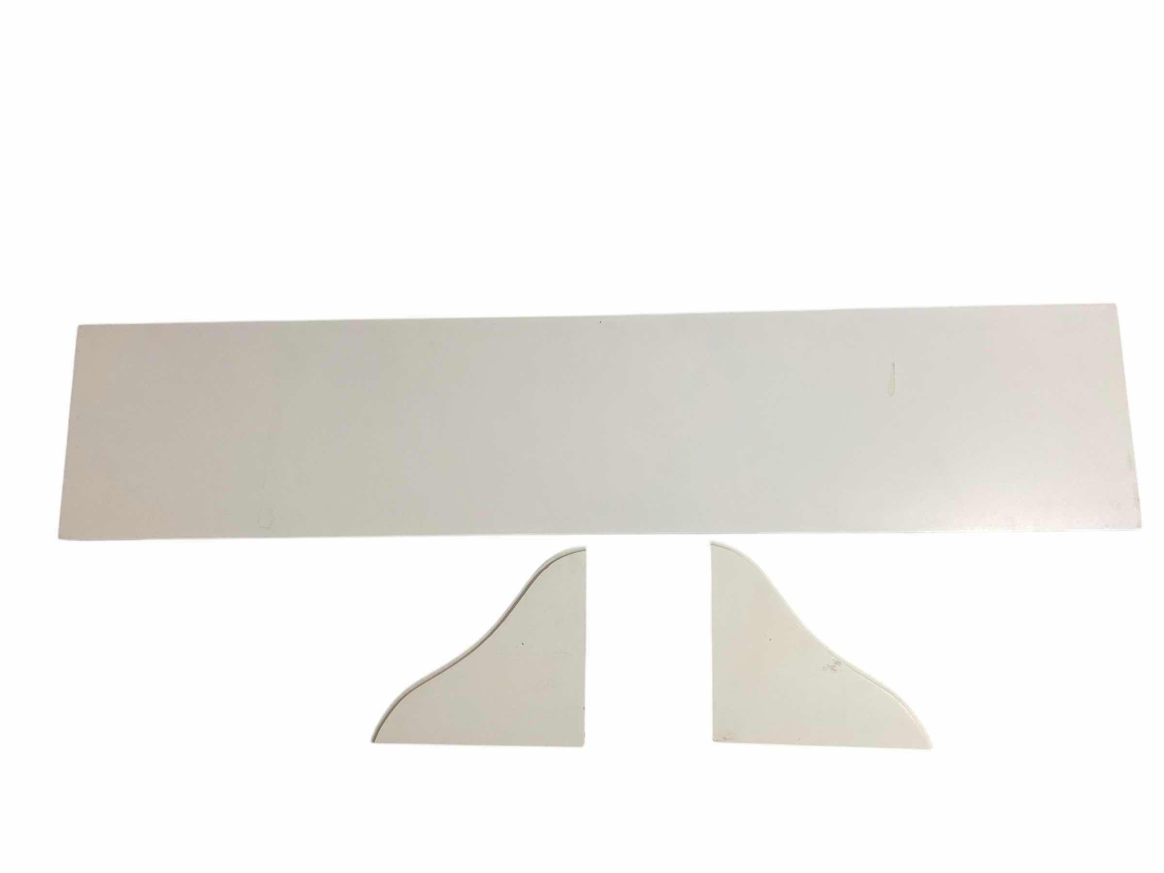 Photo 1 of WHITE SHELF WITH WALL BRACKETS 35” x 7 1/2”