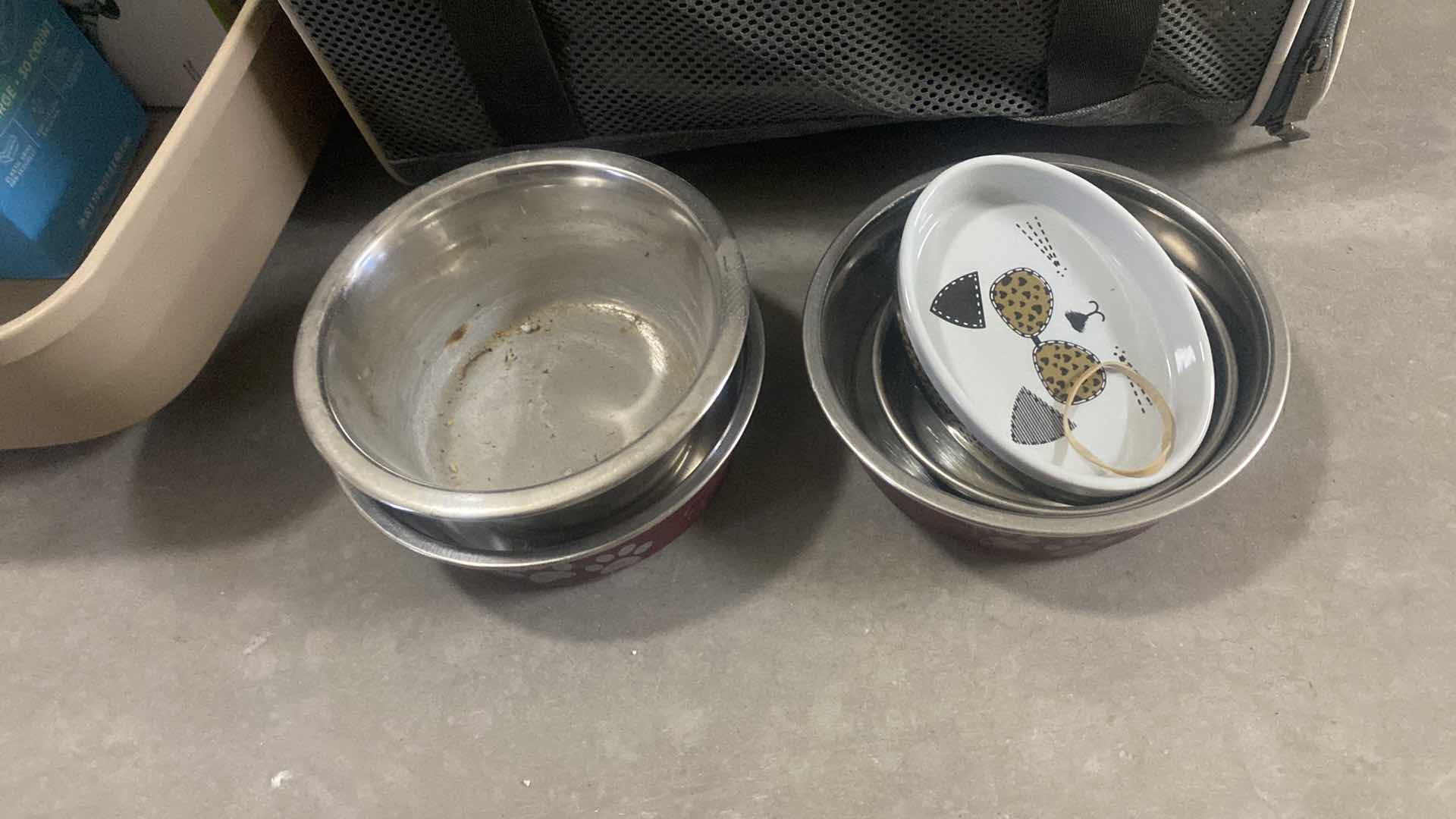 Photo 1 of SMALL PET ESSENTIALS- CARRIER GATE BOWLS LITERALLY BOX & LINERS