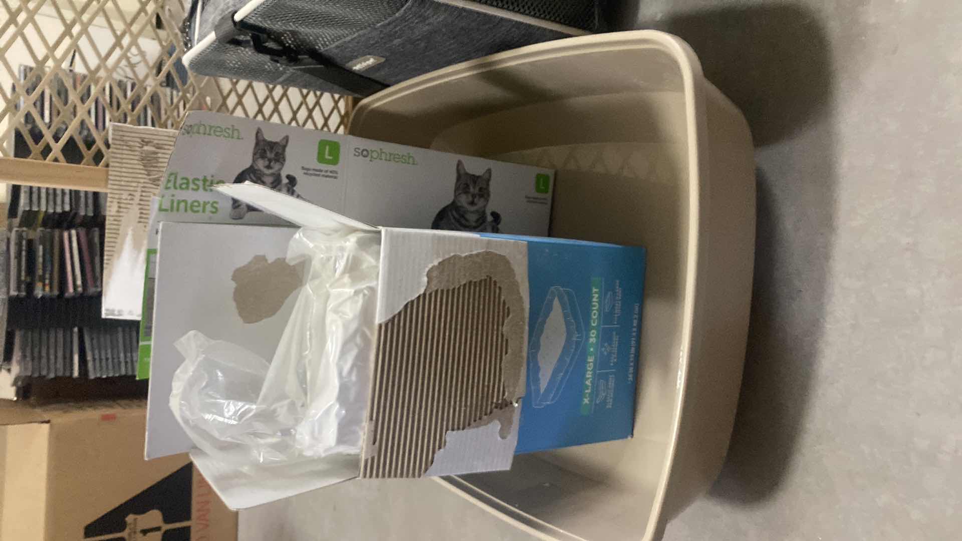 Photo 1 of SMALL PET ESSENTIALS- CARRIER GATE BOWLS LITERALLY BOX & LINERS