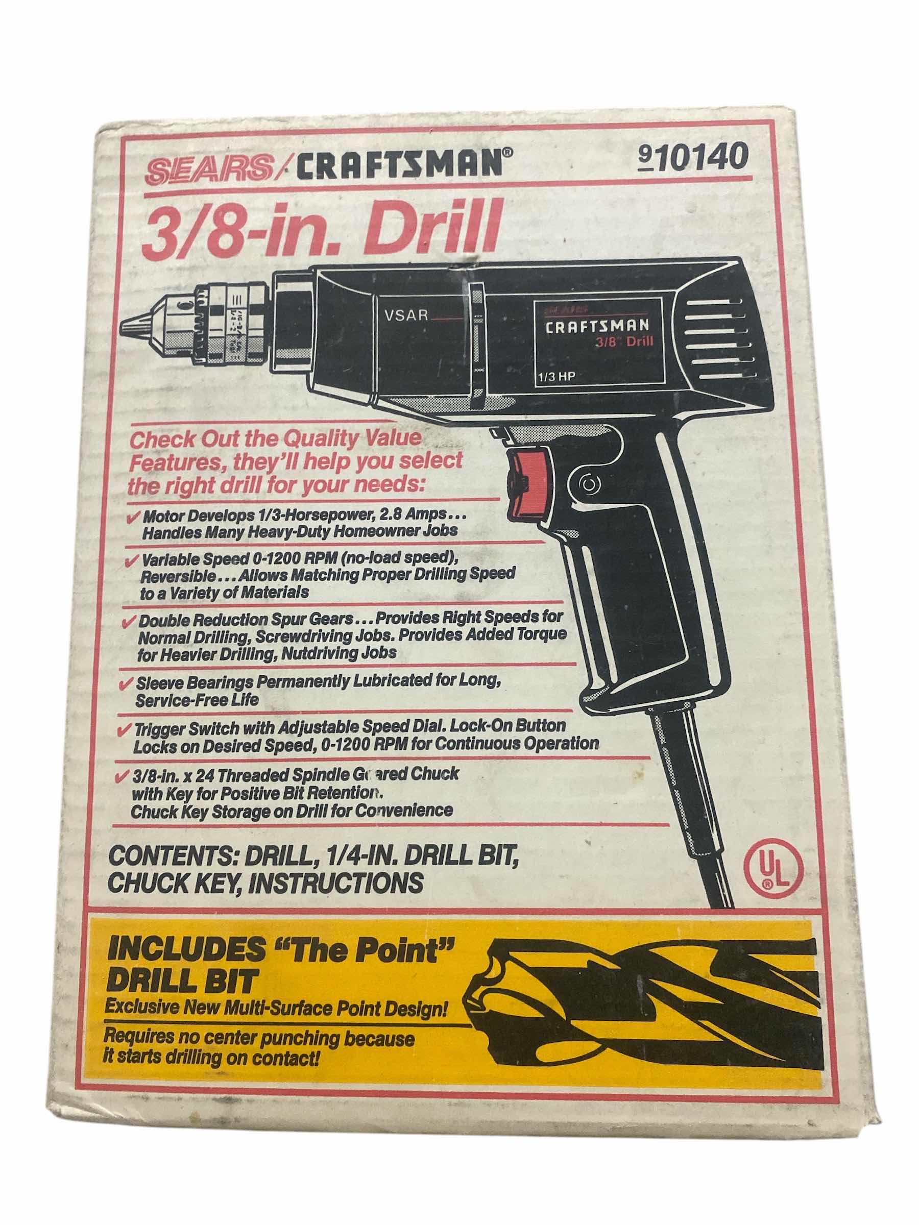 Photo 1 of NEW IN BOX SEARS CRAFTSMAN DRILL