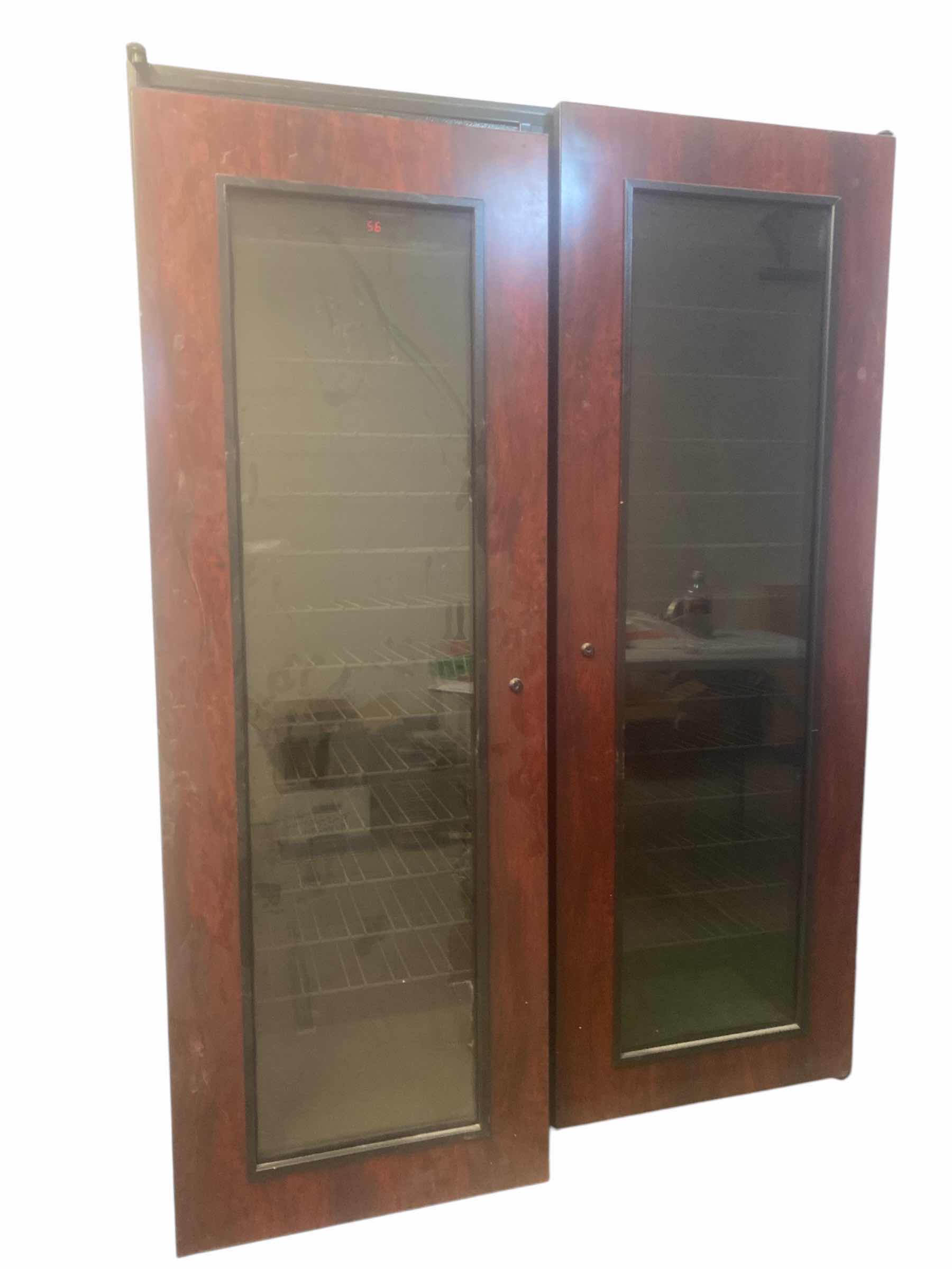 Photo 1 of VINTAGE KEEPER WINE REFRIGERATOR WITH KEYS 50” x 18” H71”