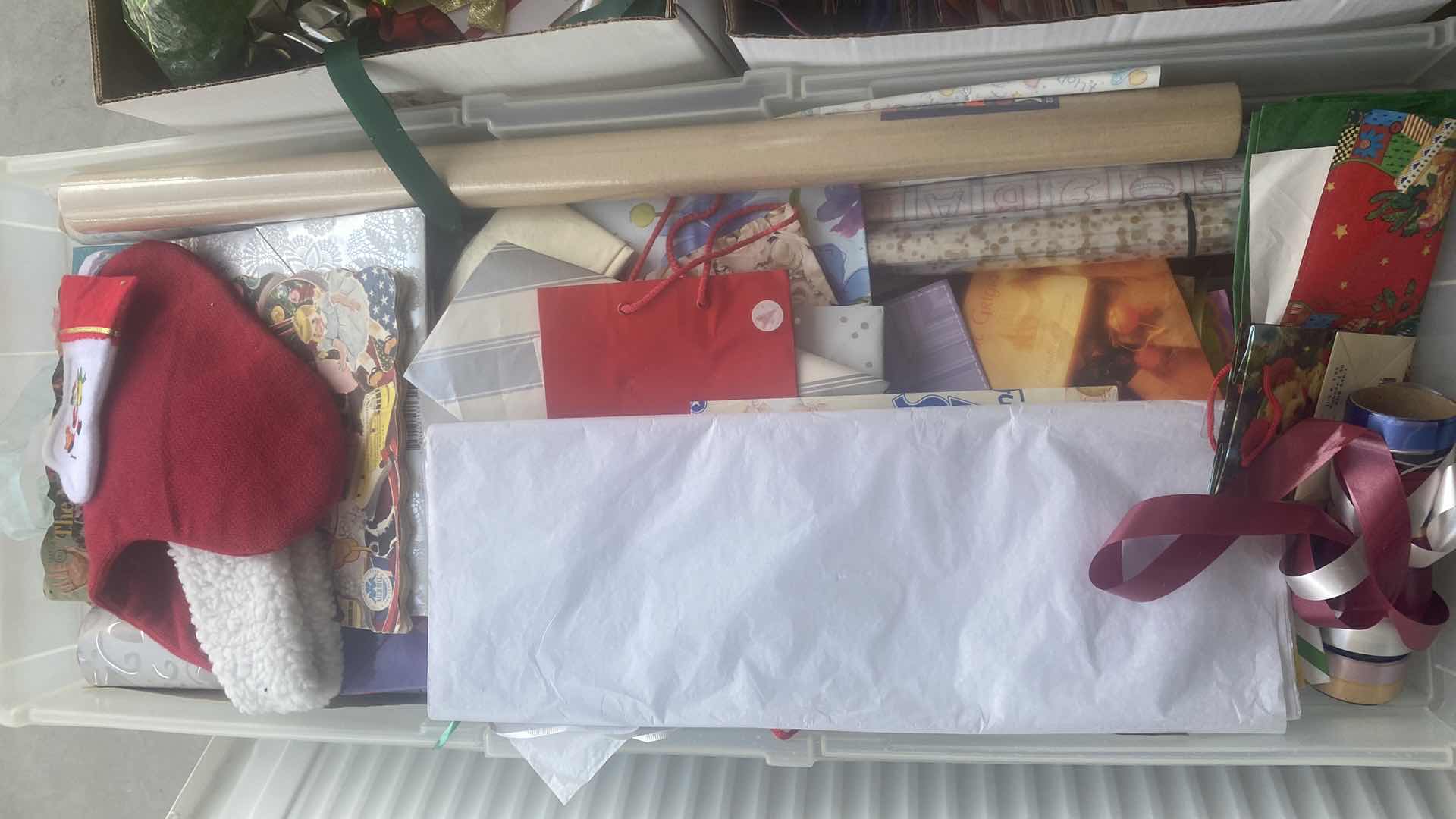 Photo 1 of WRAPPING PAPER BAGS RIBBON & BOWS