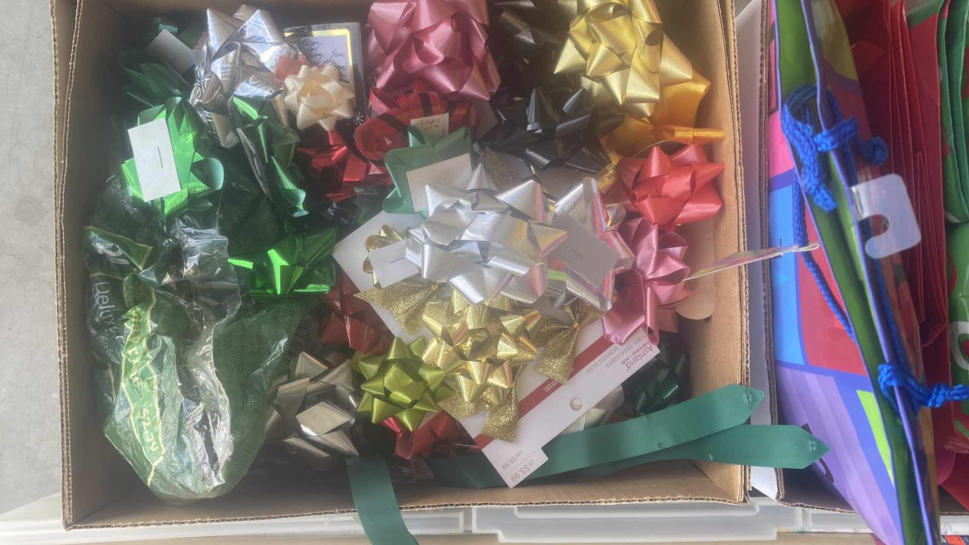 Photo 1 of WRAPPING PAPER BAGS RIBBON & BOWS