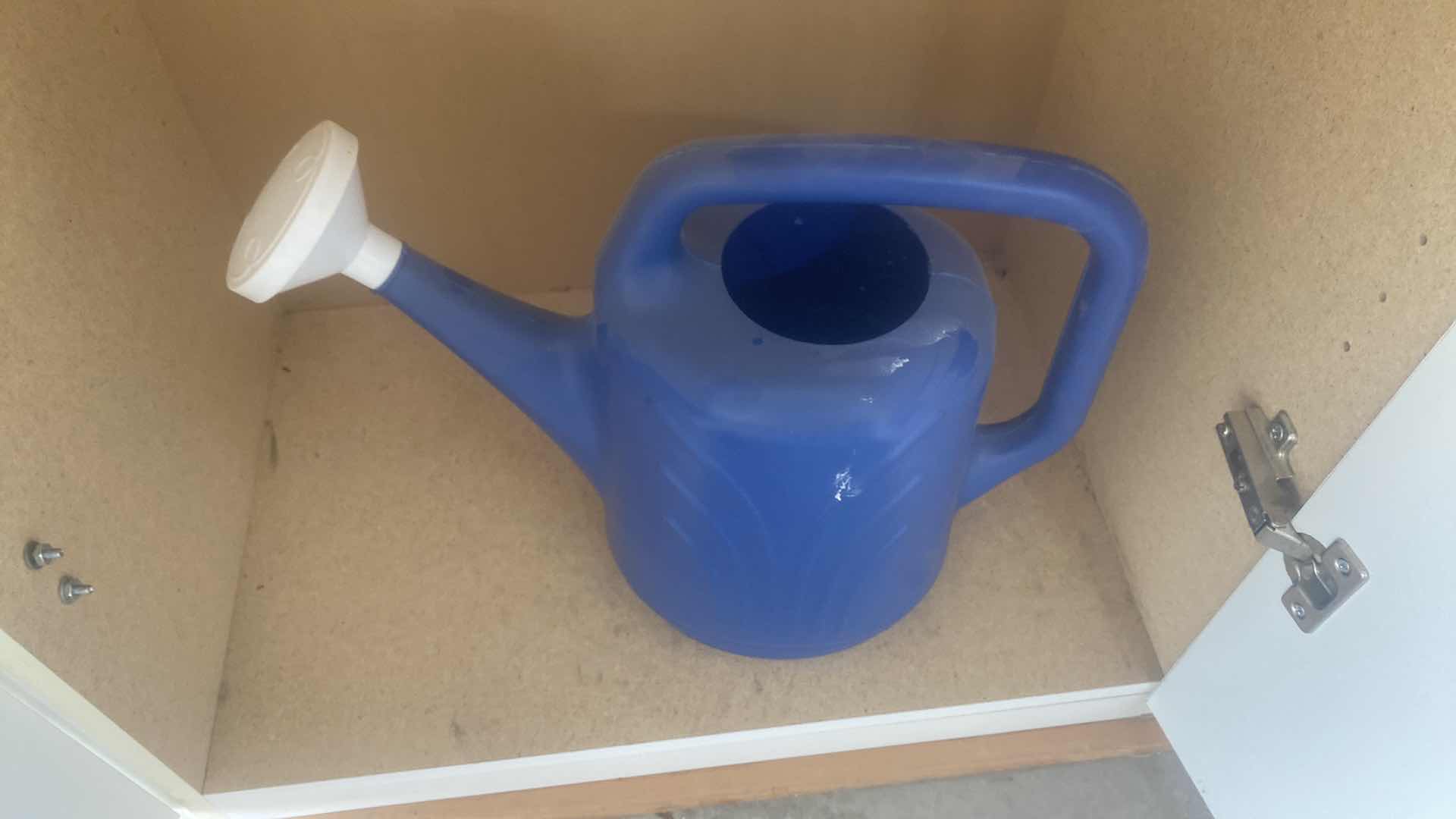 Photo 1 of CONTENTS OF GARAGE CABINET - CHRISTMAS ORNAMENTS CERAMIC POTS PLASTIC POTS & WATERING CAN