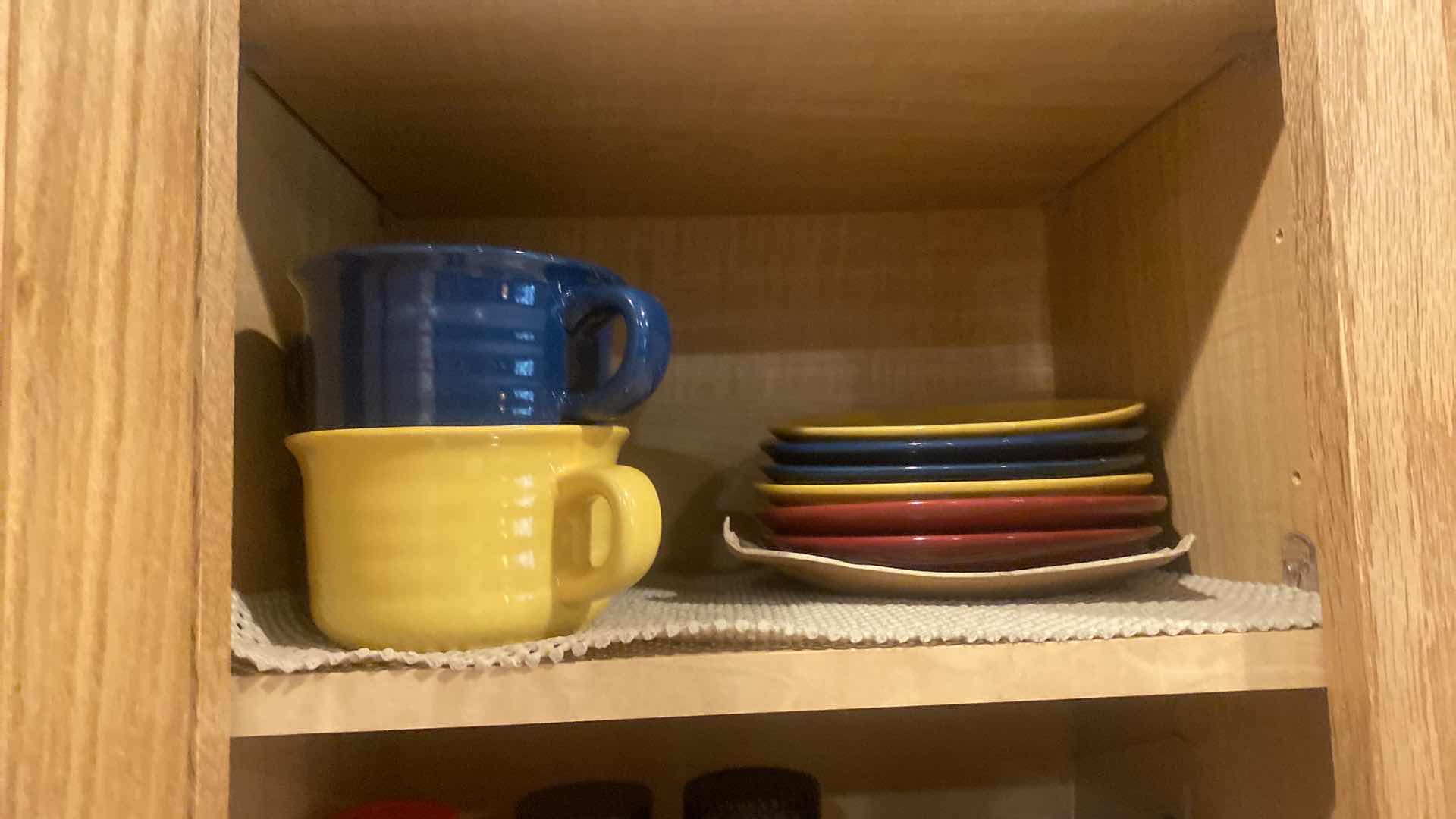Photo 1 of CONTENTS OF KITCHEN CABINET- SPICES & SOUP & SANDWICH PLATES