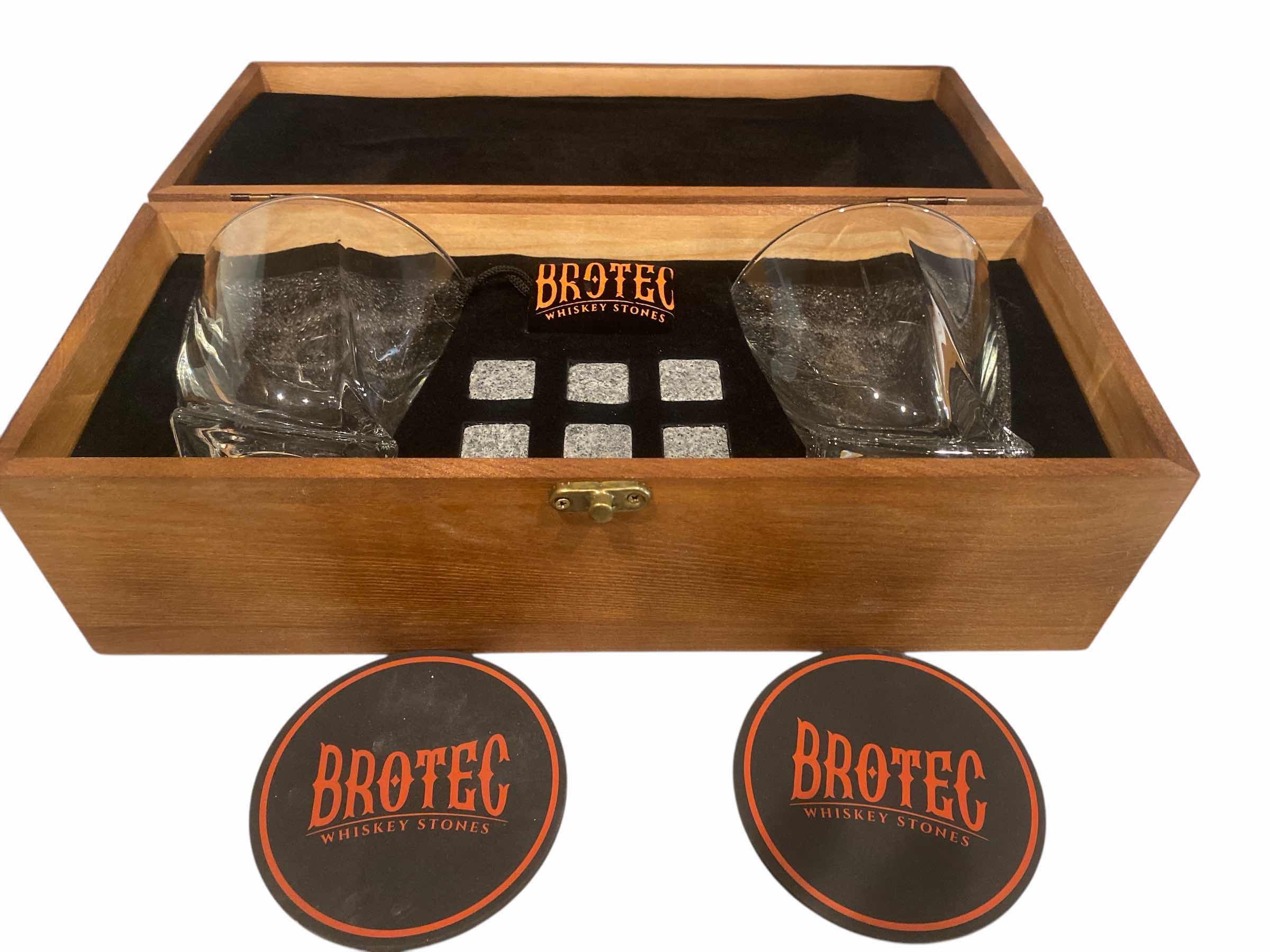 Photo 1 of BROTEC WHISKEY STONES WITH GLASSES & COASTERS