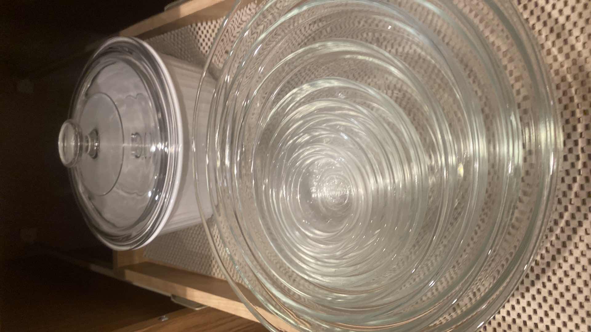 Photo 1 of CONTENTS KITCHEN CABINET - PIE PLATES, PITCHER, MIXING BOWLS & CASSEROLE BOWLS