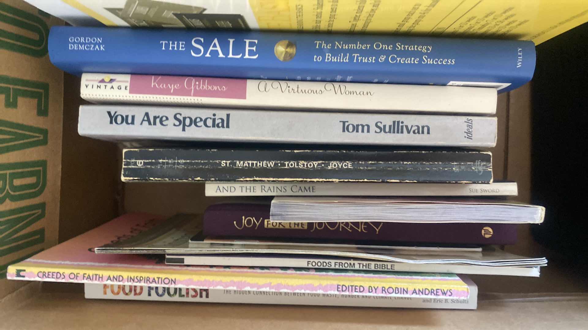 Photo 1 of BOX OF BOOKS