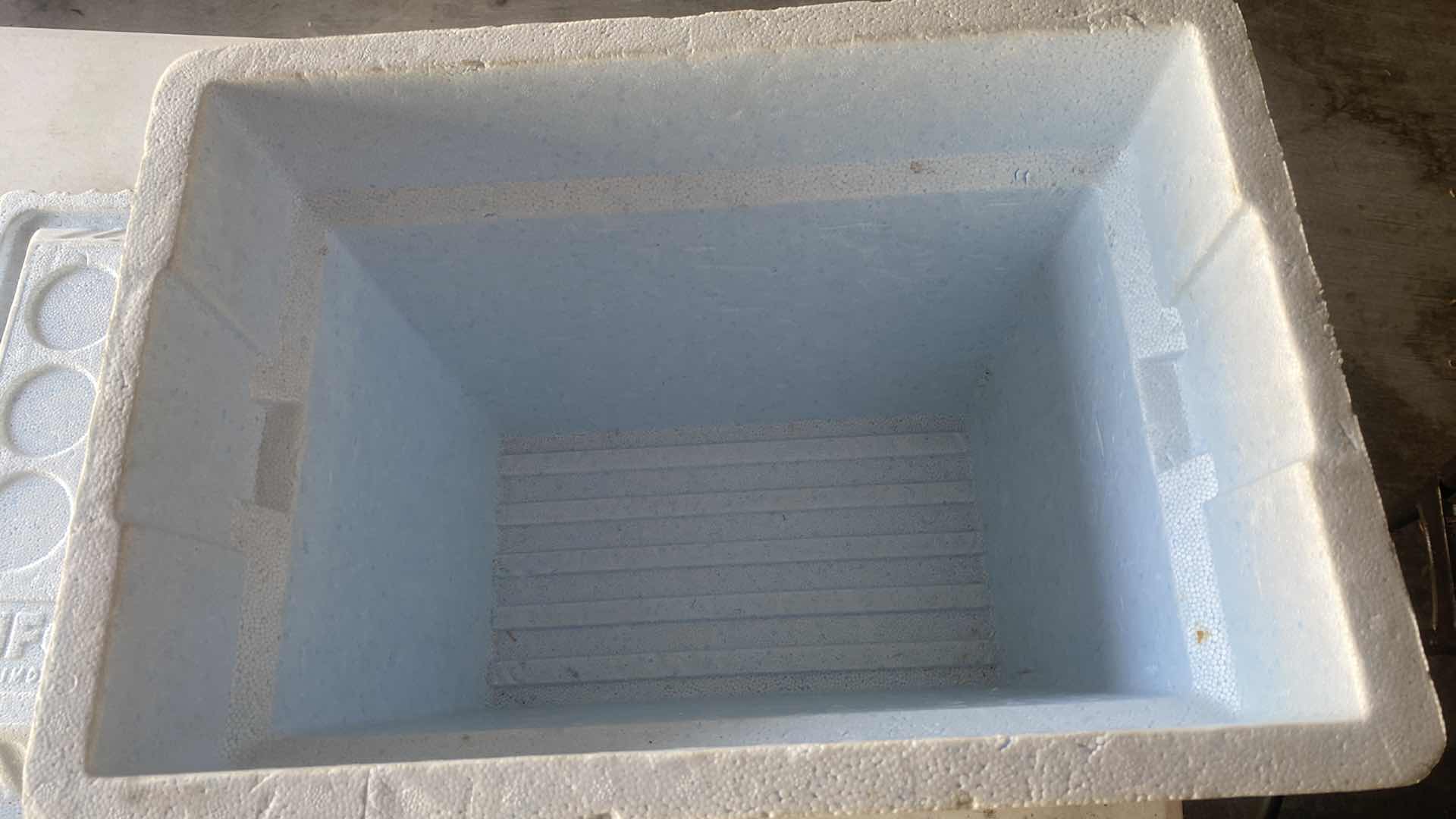 Photo 1 of WE CKER BASKET & STYROFOAM ICE CHEST 22” x 14” x 14”