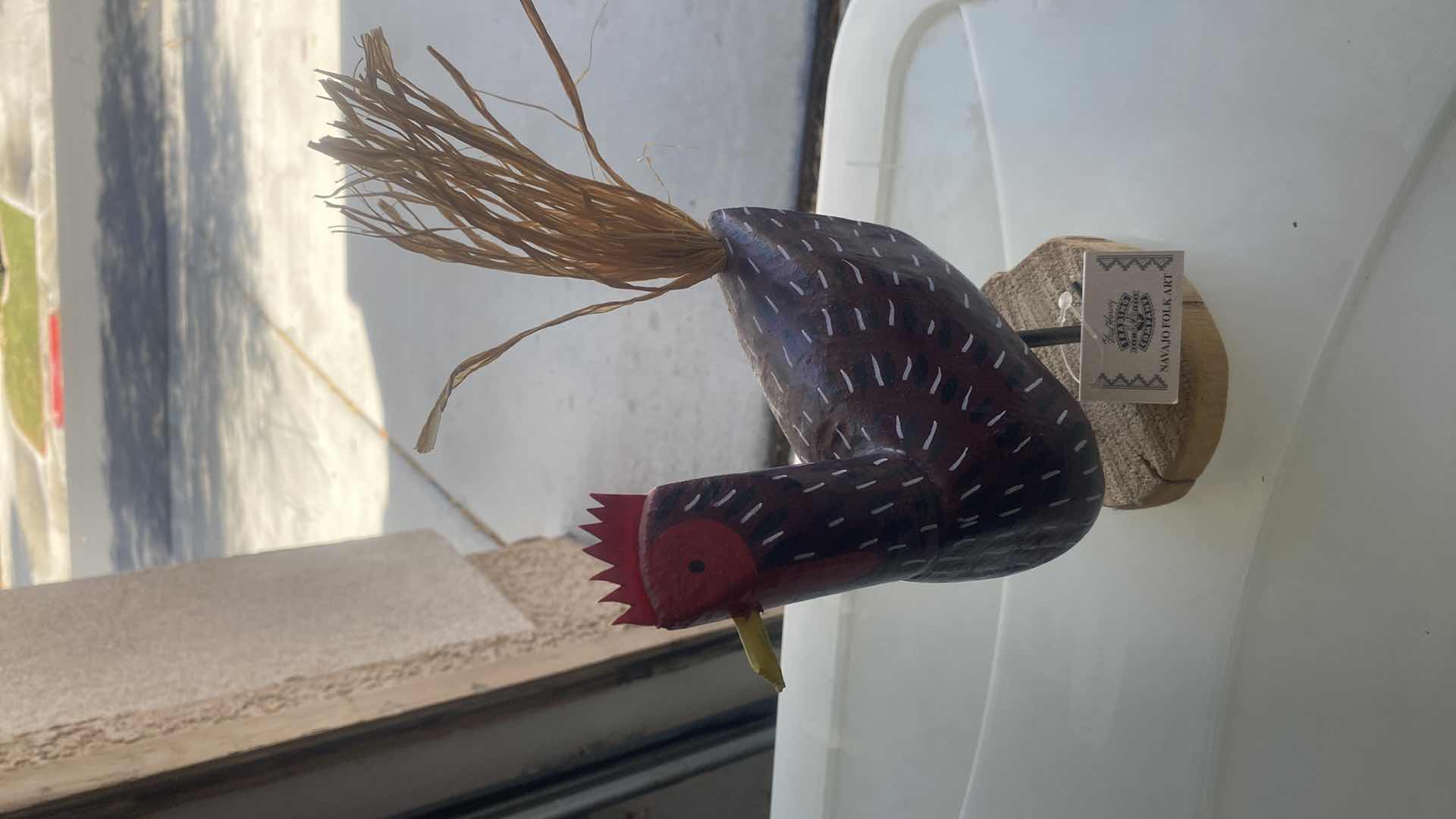 Photo 1 of HAND CARVED & PAINTED NAVAJO FOLK ART ROOSTER 6” x 11”
