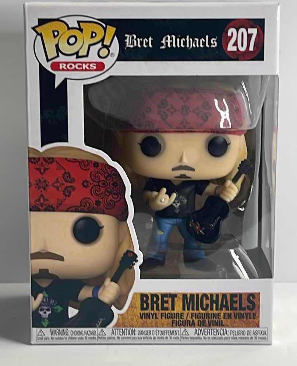 Photo 1 of NIB FUNKO POP ROCKS SERIES “BRET MICHAELS” -RETAIL PRICE $27.00