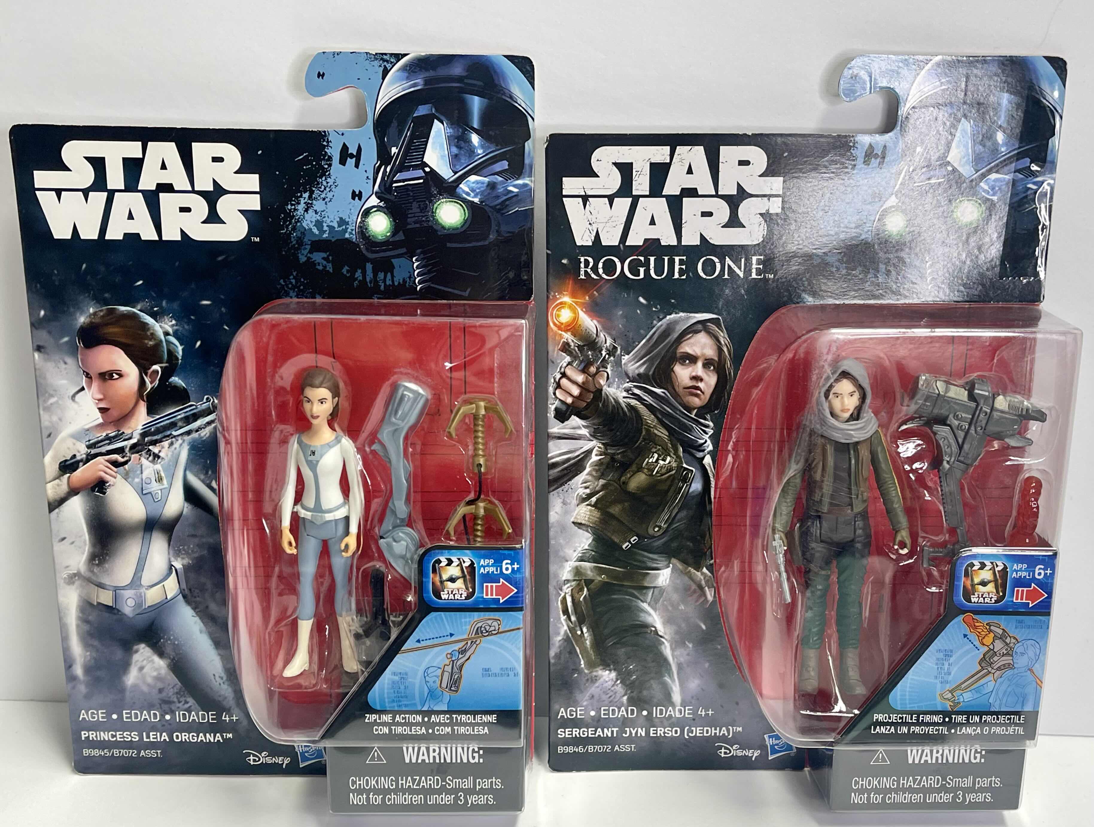 Photo 1 of NIB STAR WARS ROGUE ONE SERGEANT JYN ERSO& REBEL PRINCESS LEIA ORGANA - TOTAL RETAIL PRICE $23.99