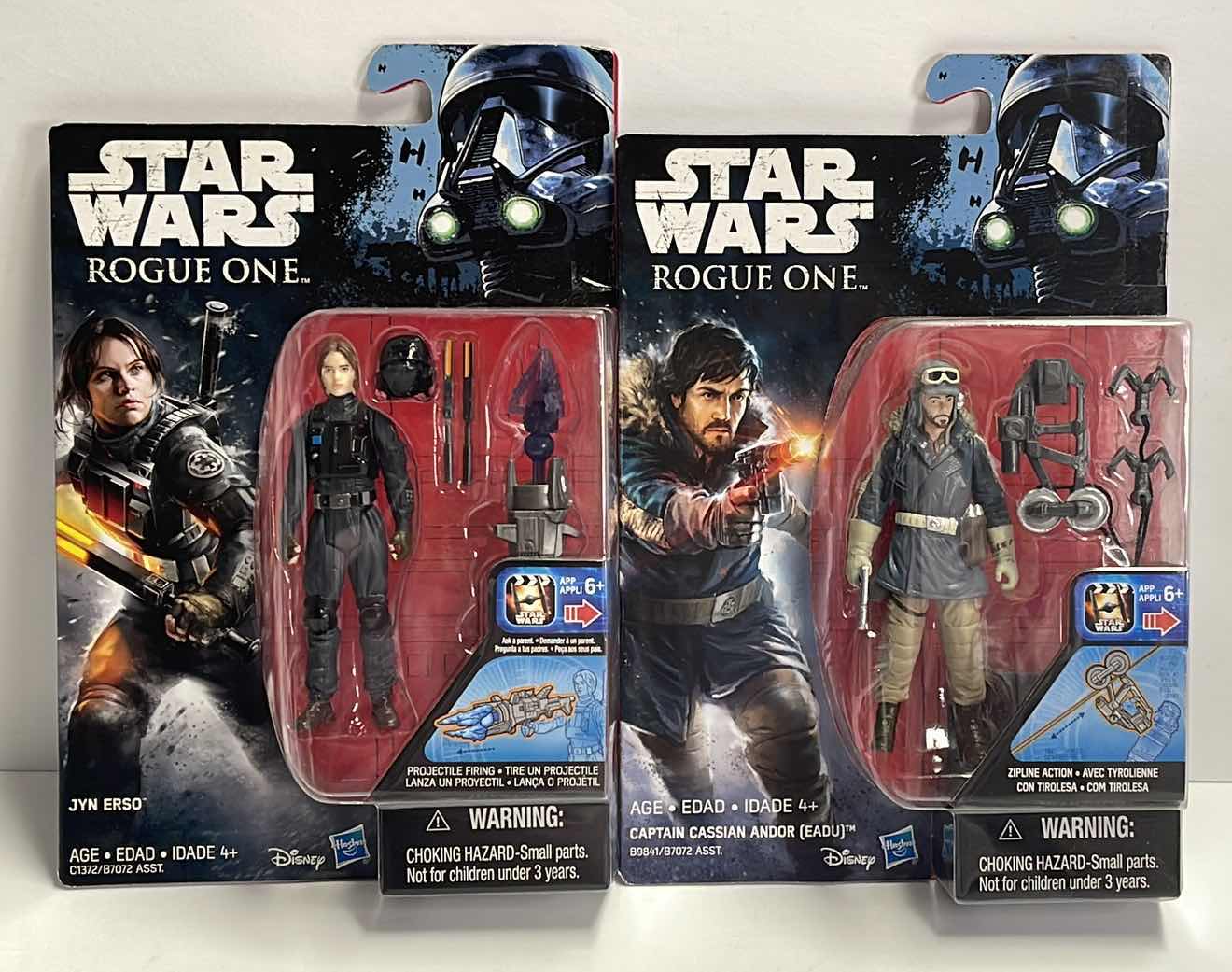 Photo 1 of NIB STAR WARS ROGUE ONE SERGEANT JYN ERSO & CAPTAIN CASSIAN ANDOR (EADU) - RETAIL PRICE $21.99