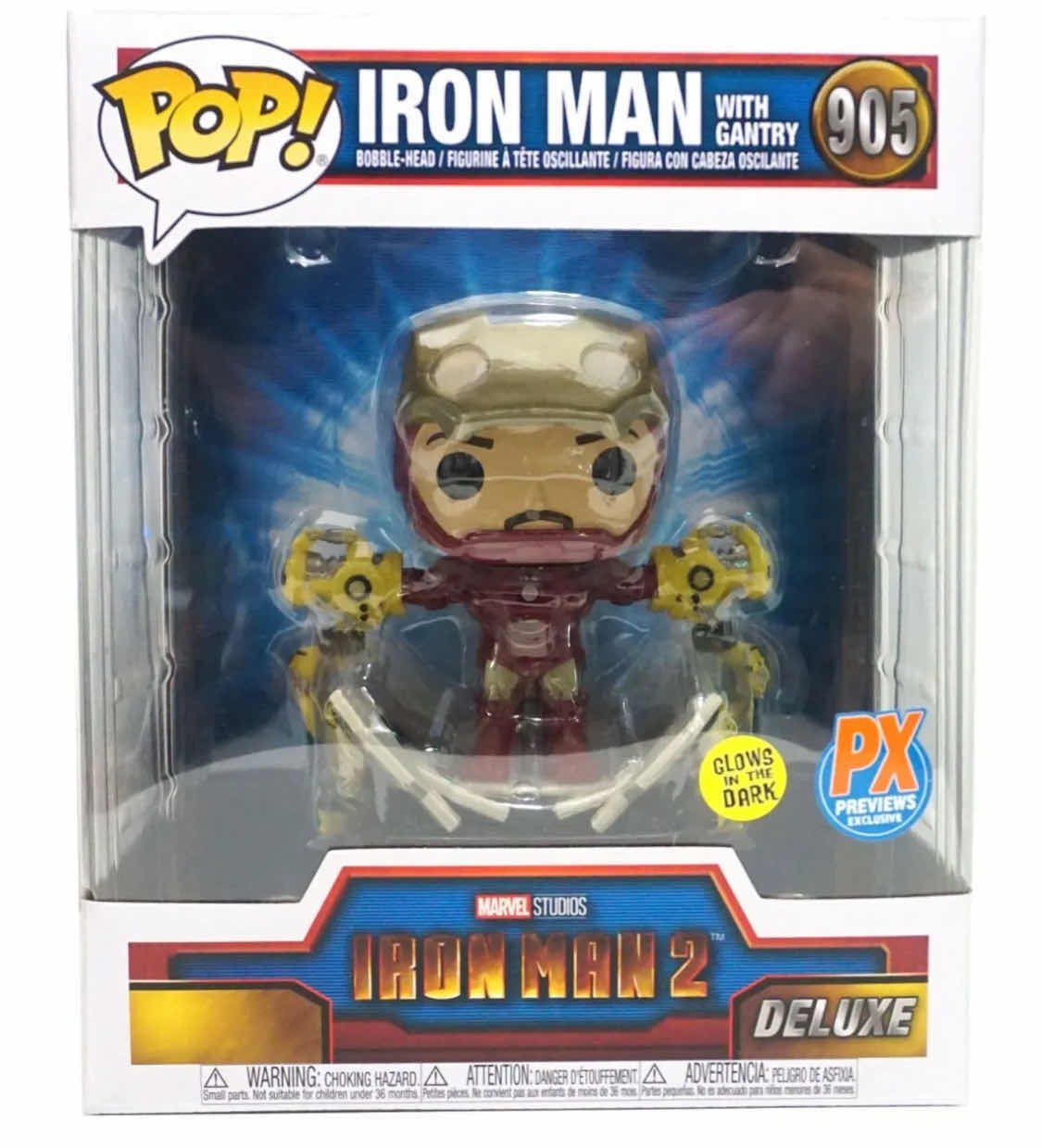 Photo 1 of NIB FUNKO POP IRON MAN WITH GANTRY MK IV DELUXE PX EXCLUSIVE - RETAIL PRICE $40.00