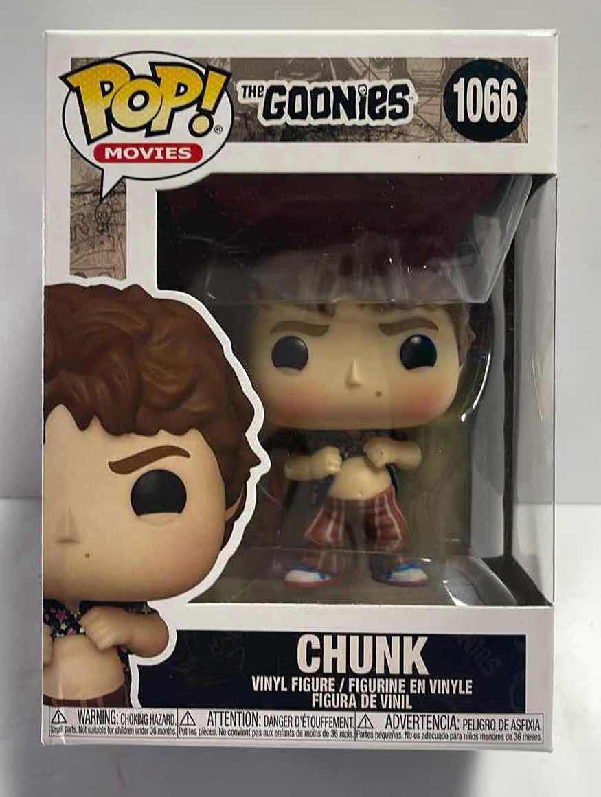 Photo 1 of NIB FUNKO POPS MOVIE SERIES 
GOONIES “CHUNK”- RETAIL PRICE $21.00