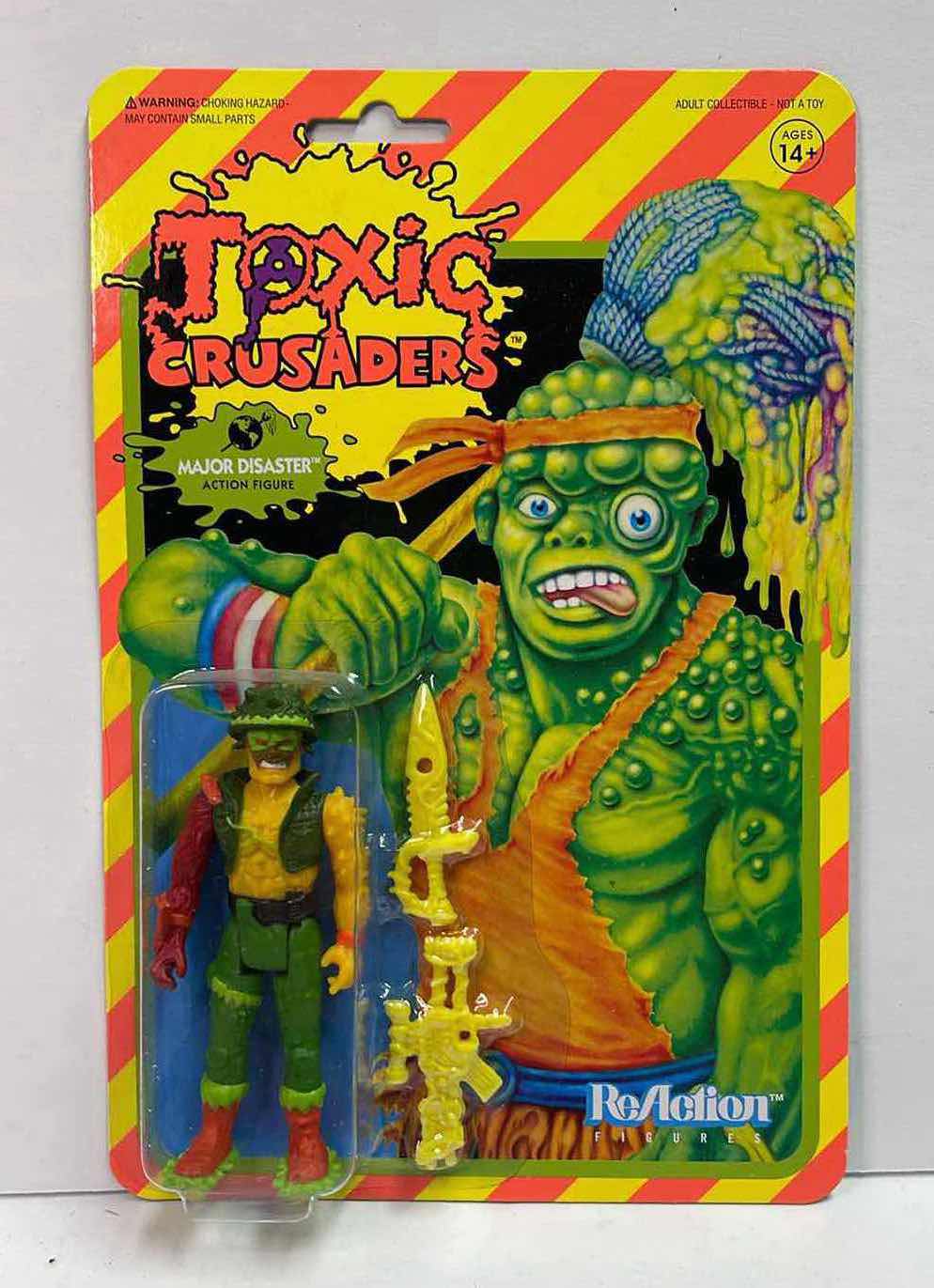 Photo 1 of NIB TOXIC CRUSADERS REACTION MAJOR DISASTER ACTION FIGURE - RETAIL PRICE $15.00