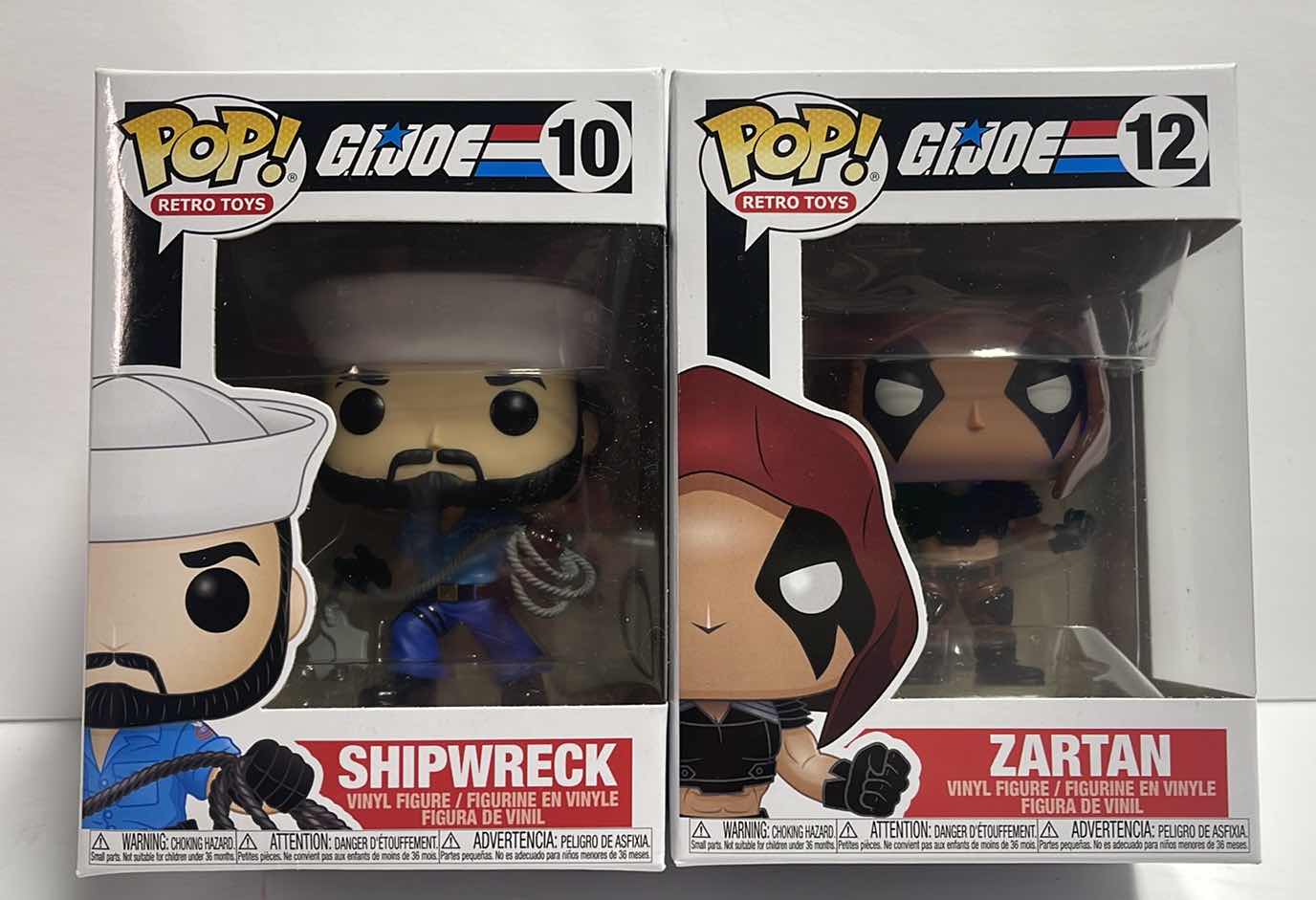 Photo 1 of NIB FUNKO POP RETRO TOYS SERIES GI.JOE  “SHIPWRECK & ZARTAN “- RETAIL PRICE $28.00