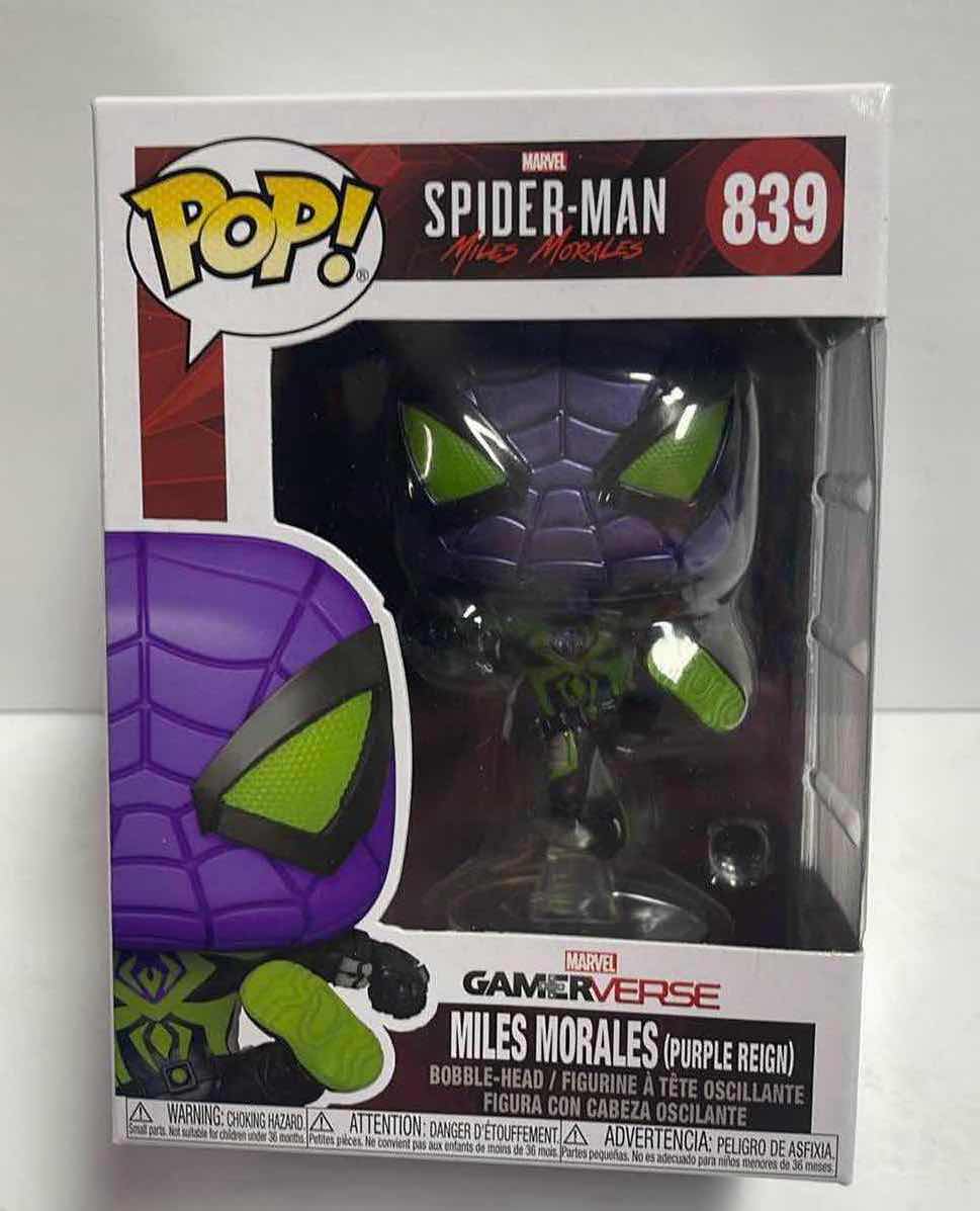 Photo 1 of NIB FUNKO POP MARVEL SPIDER-MAN SERIES GAMERVERSE “MILES MORALES ”- TOTAL RETAIL PRICE $45.00