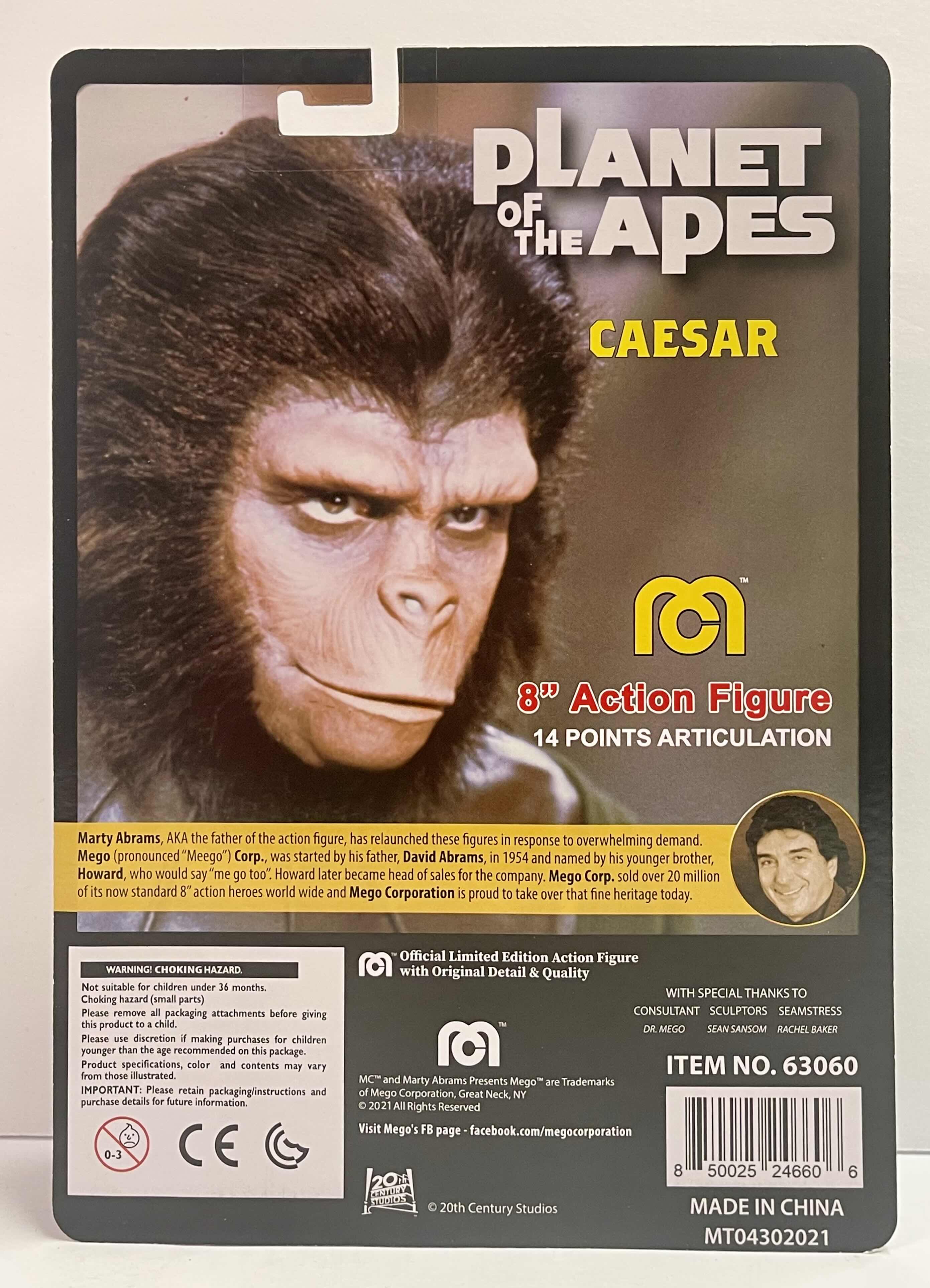 Photo 3 of NIB PLANET OF THE APES “CAESAR” 8" MEGO ACTION FIGURE- RETAIL PRICE $20.00