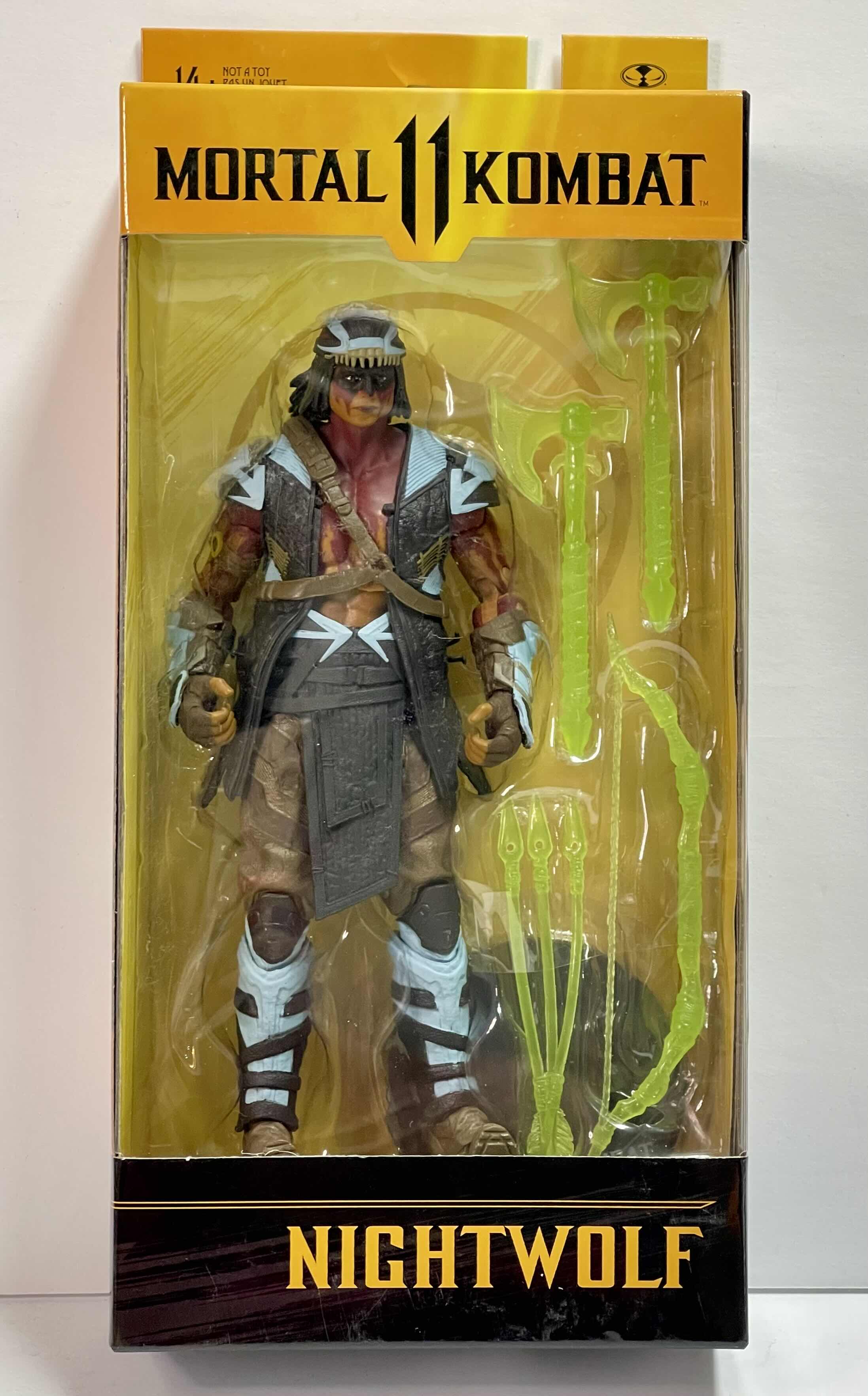 Photo 1 of NIB MORTAL KOMBAT “NIGHT WOLF” MCFARLANE TOYS FIGURE - RETAIL PRICE $22.99