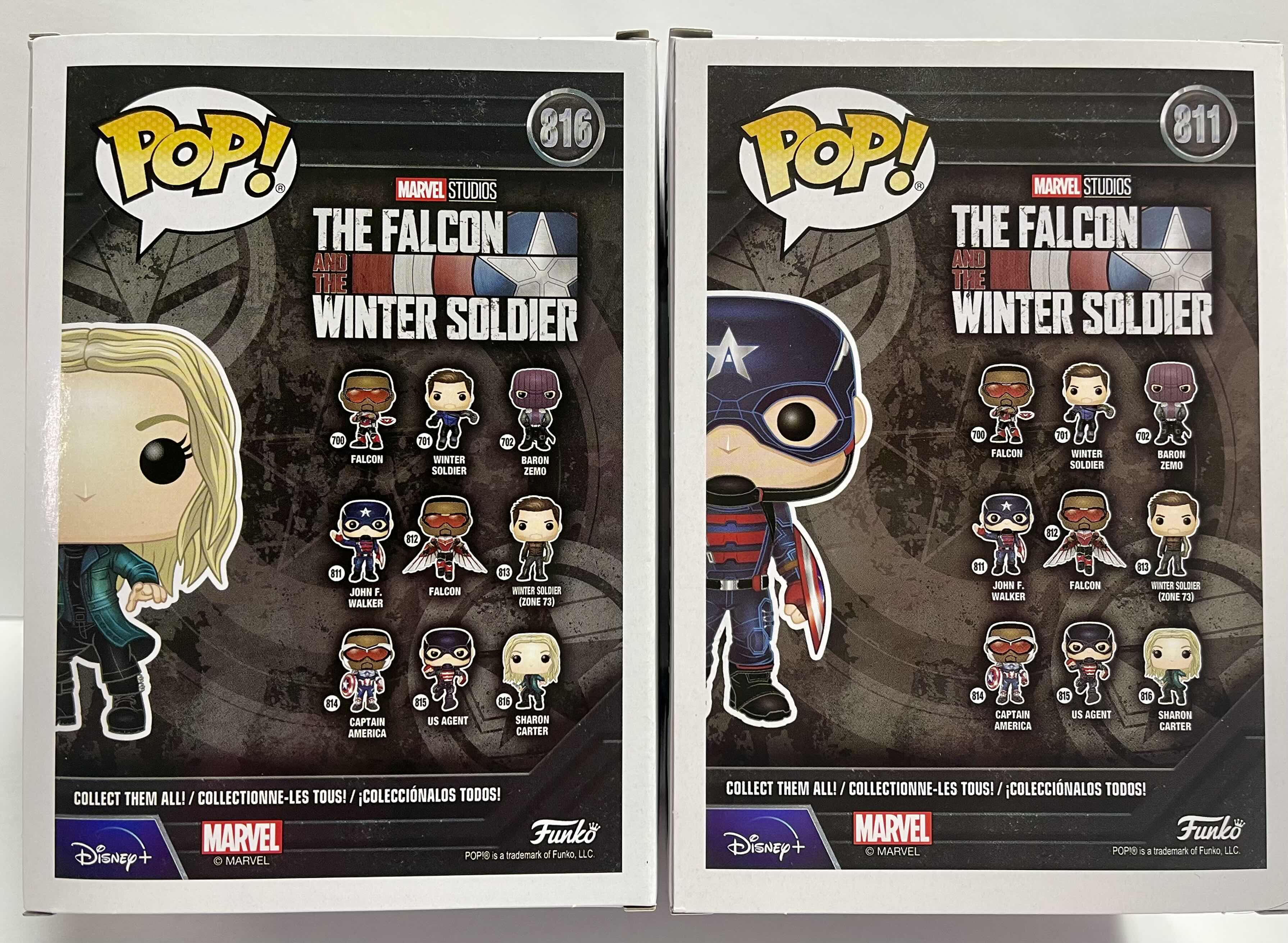 Photo 2 of NIB FUNKO POP MARVEL SERIES THE FALCON WINTER SOLDIER
"SHARON CARTER & JOHN F WALKER”
TOTAL RETAIL PRICE $26.99