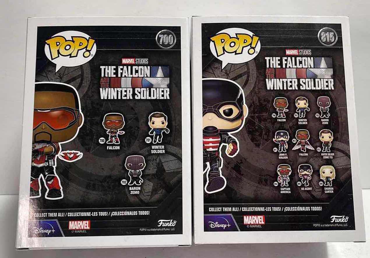 Photo 2 of NIB FUNKO POP MARVEL SERIES THE FALCON WINTER SOLDIER
"FALCON & US AGENT- TOTAL RETAIL PRICE $ 23.99