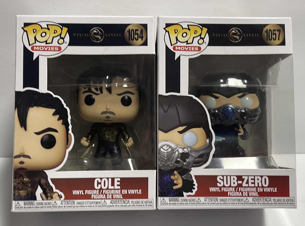 Photo 1 of NIB FUNKO POP MOVIE SERIES MORTAL KOMBAT “SUB-ZERO & COLE” - TOTAL RETAIL PRICE $24.99