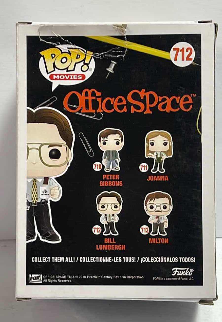 Photo 2 of NIB FUNKO POP MOVIE SERIES OFFICE SPACE “BILL LUMBERGH” - RETAIL PRICE $20.00