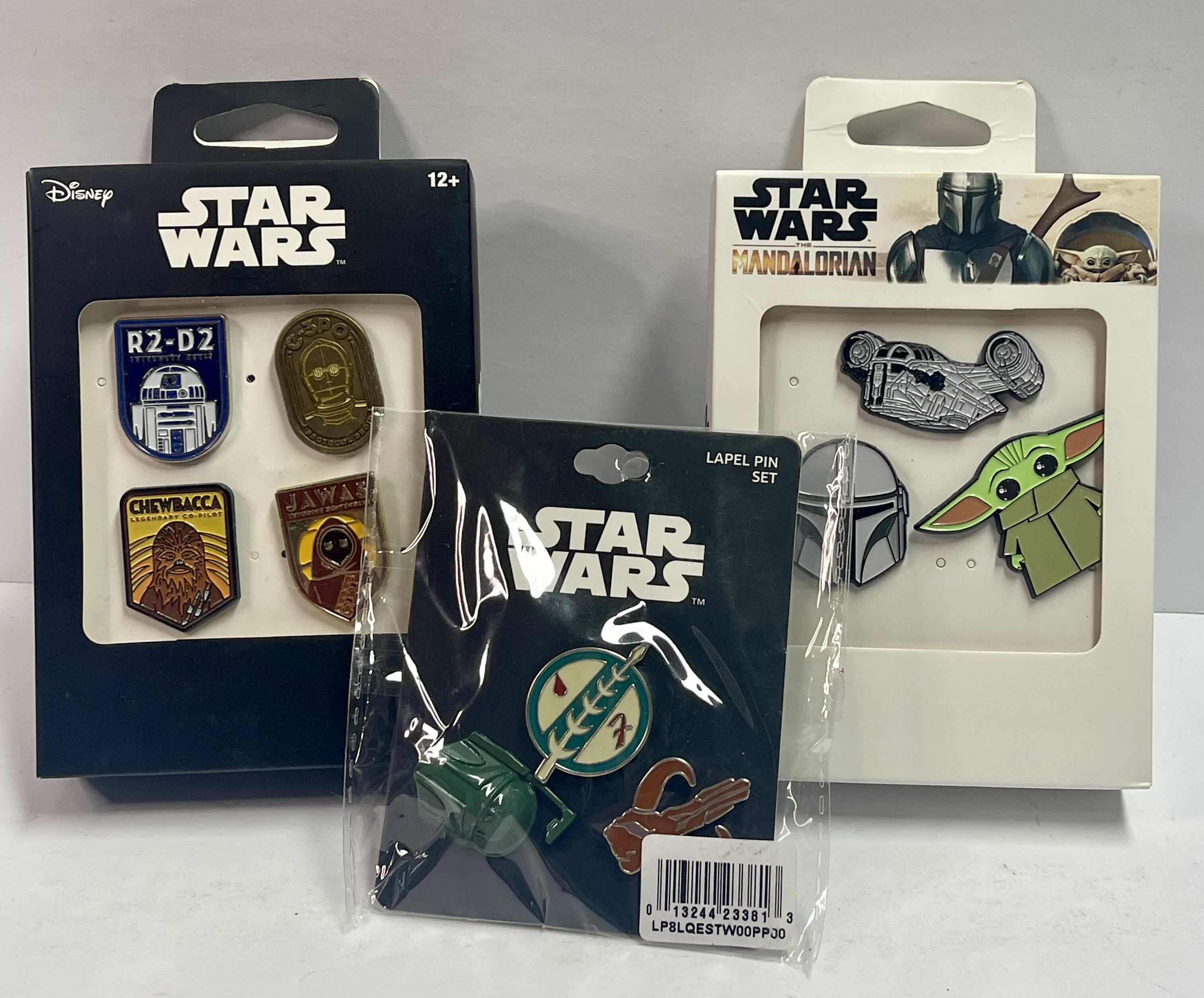 Photo 1 of NEW STAR WARS ENAMELED COLLECTOR PINS - TOTAL RETAIL PRICE $45.00