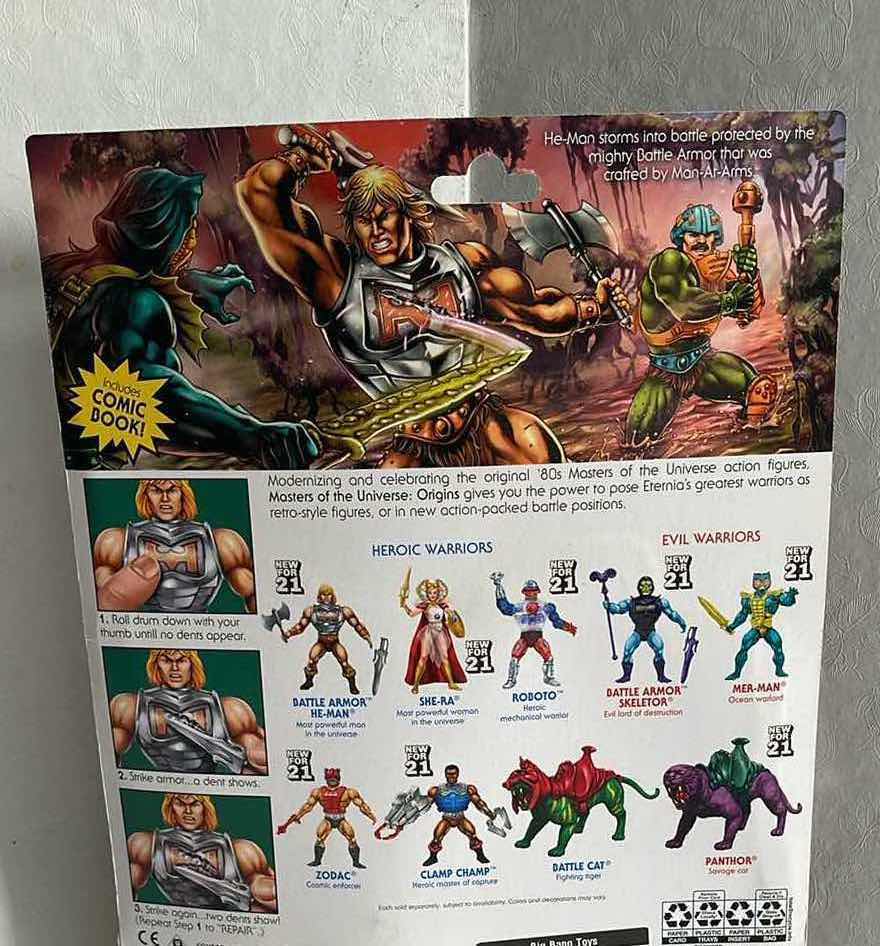 Photo 2 of NIB MASTERS OF THE UNIVERSE BATTLE ARMOR HE-MAN FIGURE SET MSRP $27.99