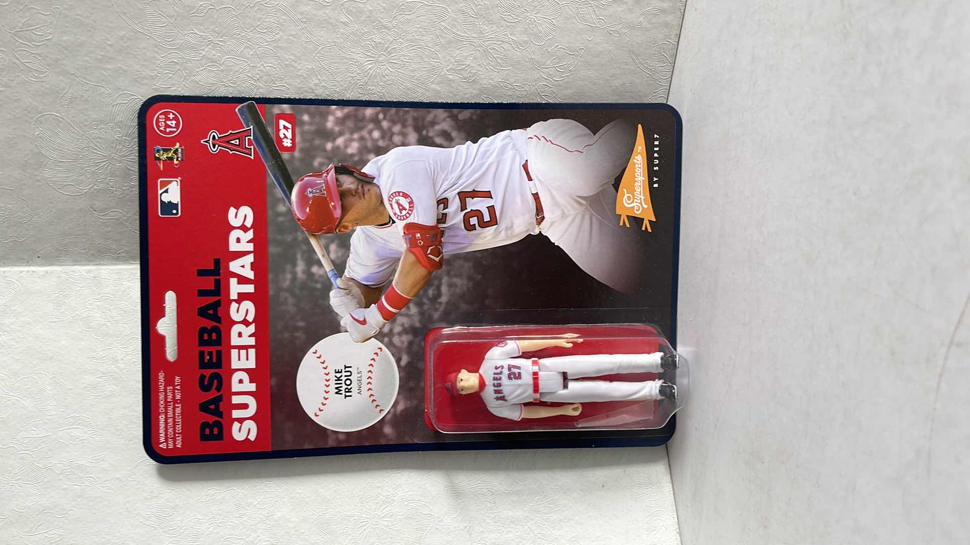 Photo 1 of NIB BASEBALL SUPERSTARS MIKE TROUT ANGELS #27 MSRP $15.99