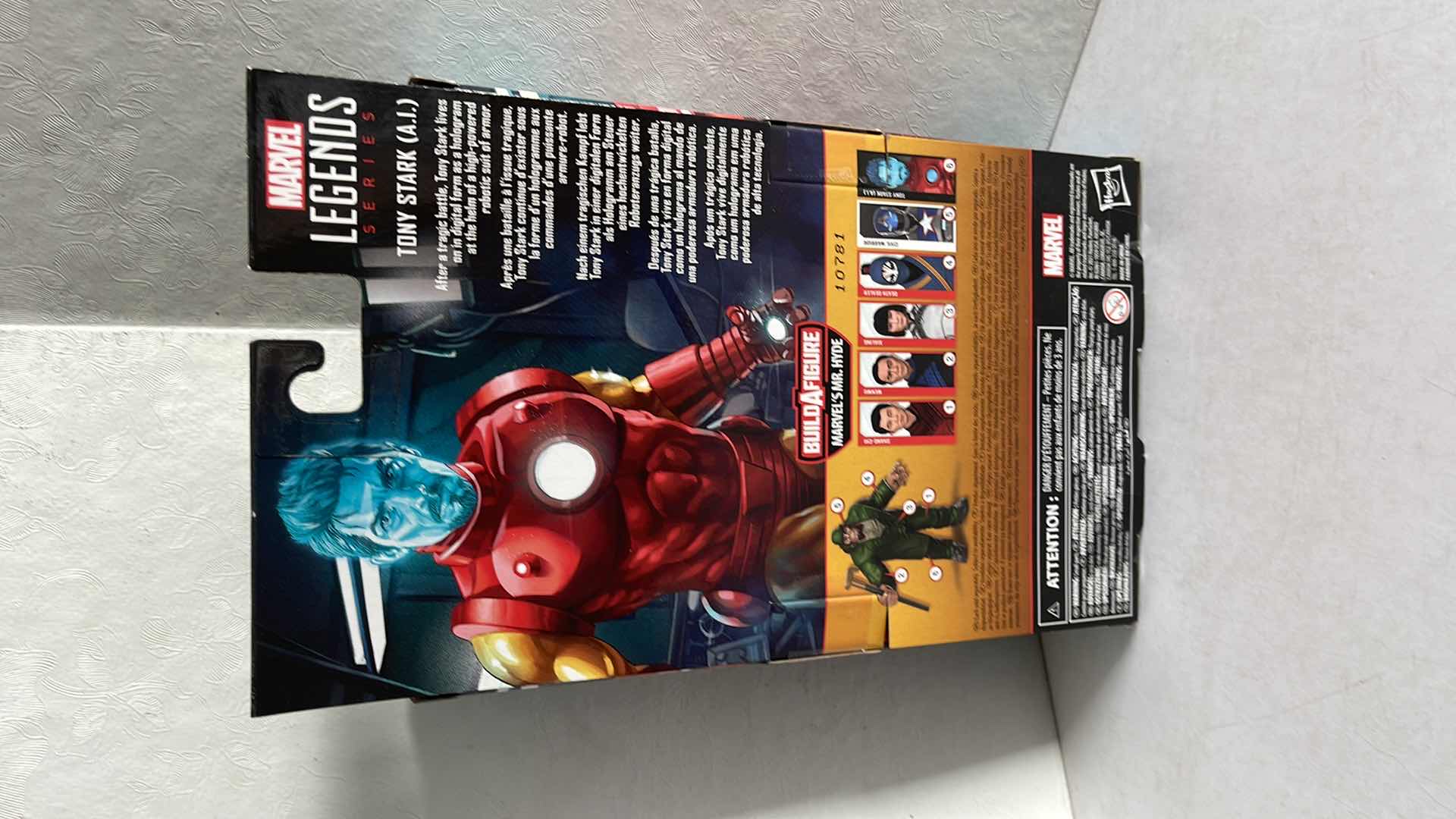 Photo 2 of NIB MARVEL LEGEND SERIES IRON MAN TONY STARK AI MSRP $17.99