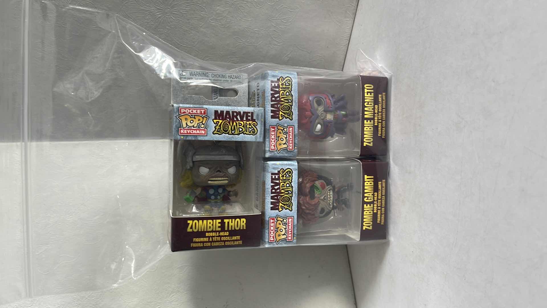 Photo 1 of NIB FUNKO POP POCKET KEYCHAIN MARVEL ZOMBIE DIFFERENT SET OF (3)