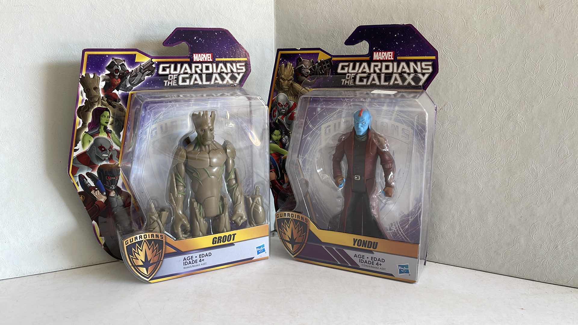 Photo 1 of NIB MARVEL GUARDIANS OF THE GALAXY GROOT & YONDU ACTION FIGURES MSRP $14.99