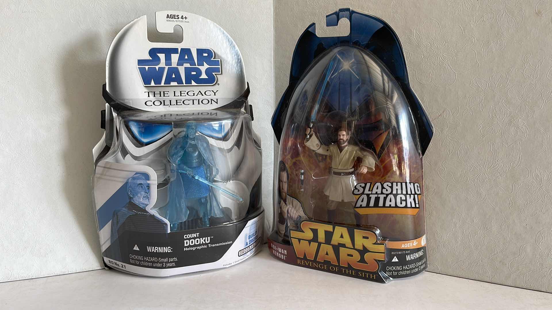 Photo 1 of STAR WARS THE LEGACY COLLECTION COUNT DOOKU & STAR WARS REVENGE OF THE SITH OBI-WAN KENOBI MSRP $14.99 EACH