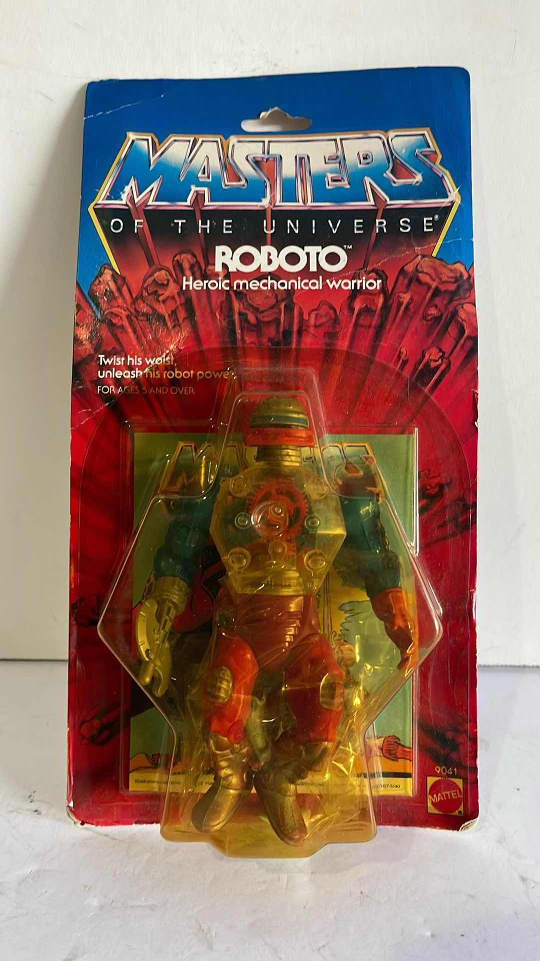 Photo 1 of NIB 1984 MASTERS OF THE UNIVERSE ROBOTO HERI MECHANIC WARRIOR MSRP $250