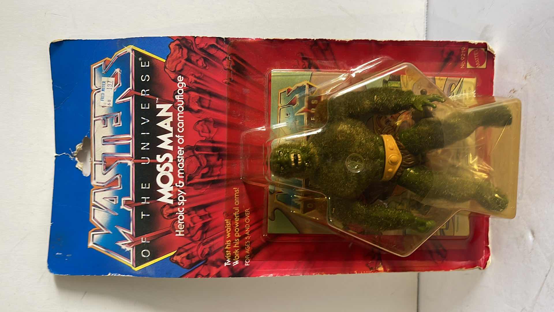 Photo 1 of NIB 1984 MASTERS OF THE UNIVERSE MOSS MAN  HEROIC SPY & MASTER OF CAMOUFLAGE MSRP $250