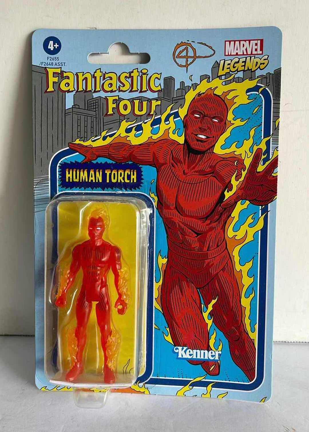 Photo 1 of NIB 2021 MARVEL LEGENDS FANTASTIC FOUR HUMAN TORCH ACTION FIGURE MSRP $20