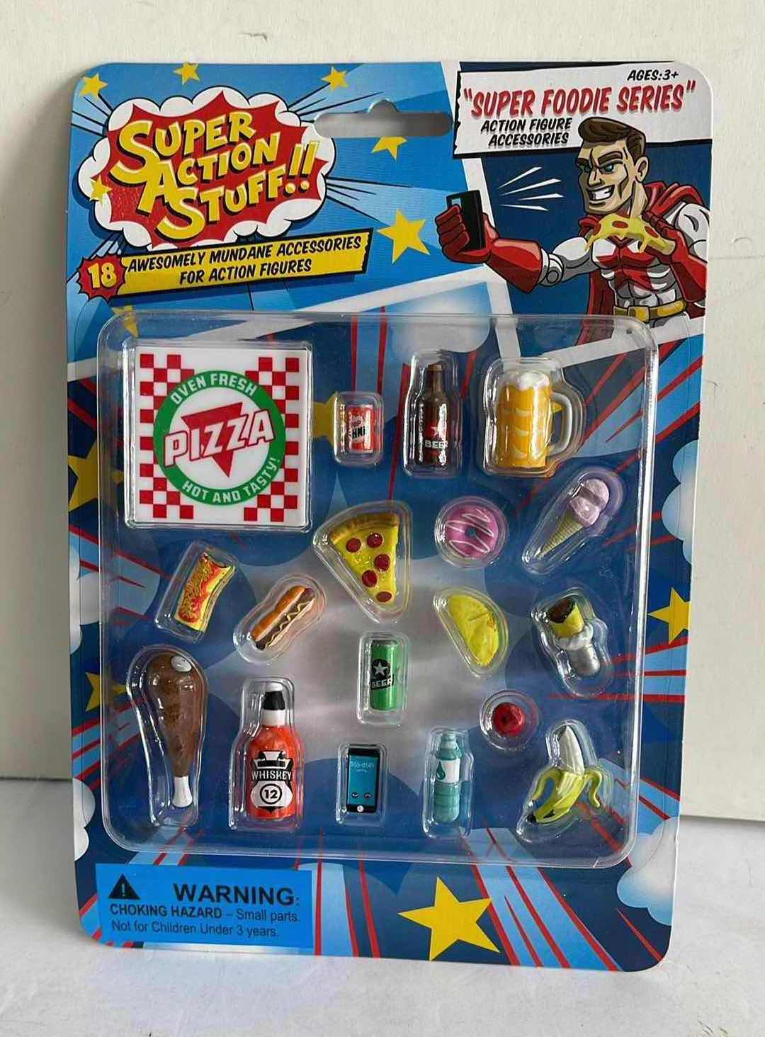 Photo 1 of NIB 2017 ZAG TOYS SUPER ACTION STUFF SUPER FOODIE SERIES ACTION FIGURE ACCESSORIES MSRP $15.99