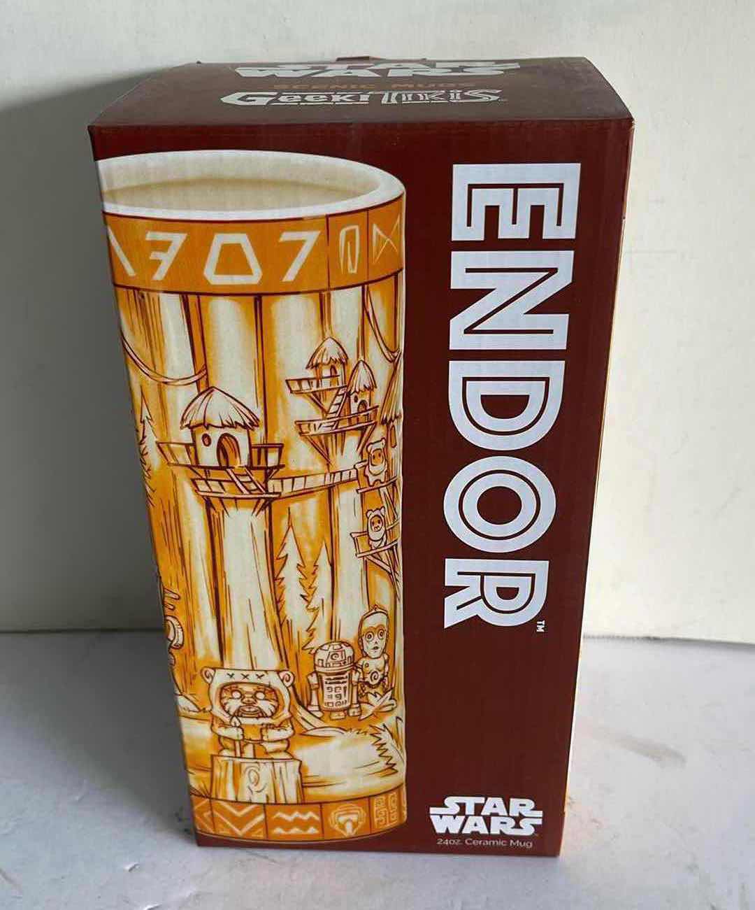 Photo 1 of NIB STAR WARS ENDOR 24 OZ. SCENIC GEEKI TIKIS CERAMIC MUG MSTP $39.99