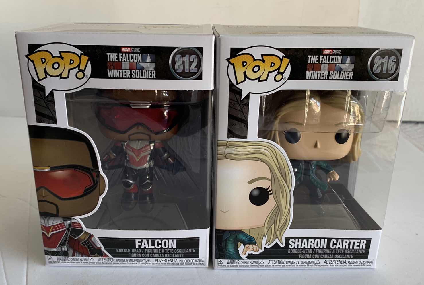 Photo 1 of FUNKO POP 812 & 816 FALCON AND SHARON CARTER NIB