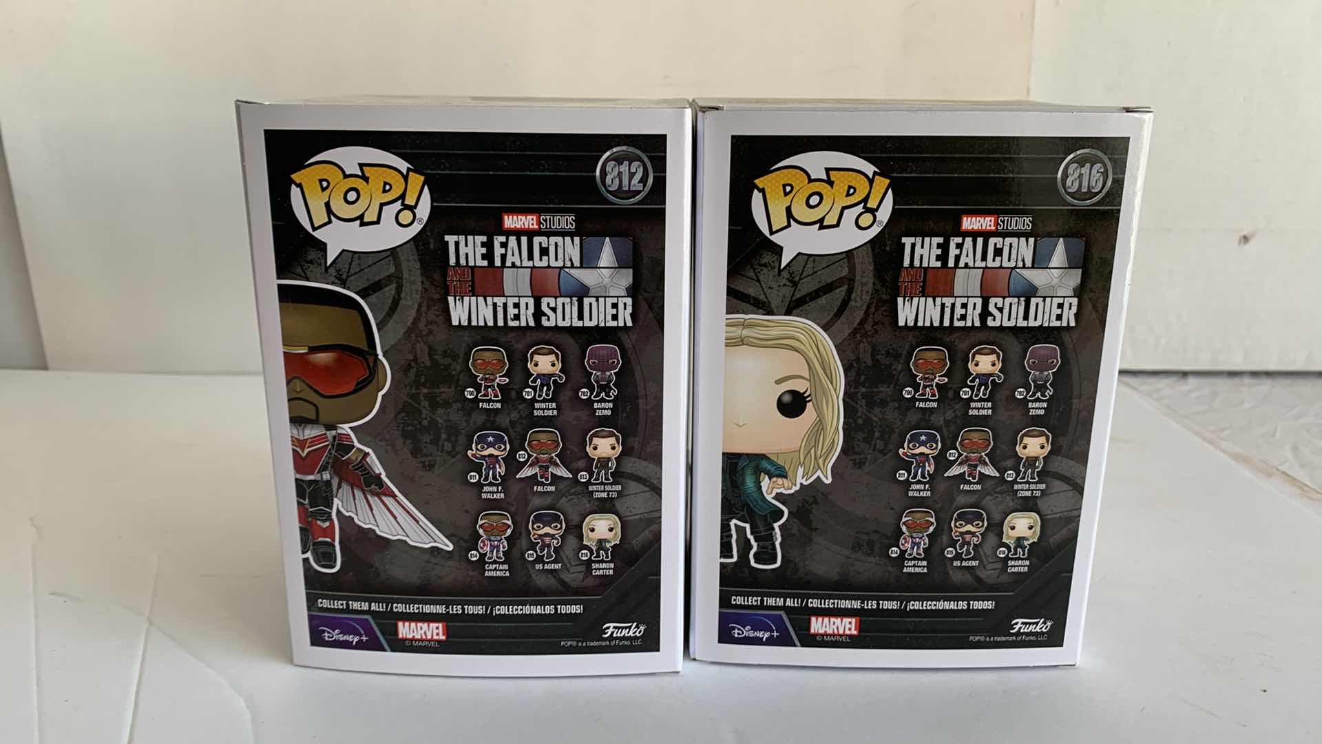 Photo 2 of FUNKO POP 812 & 816 FALCON AND SHARON CARTER NIB