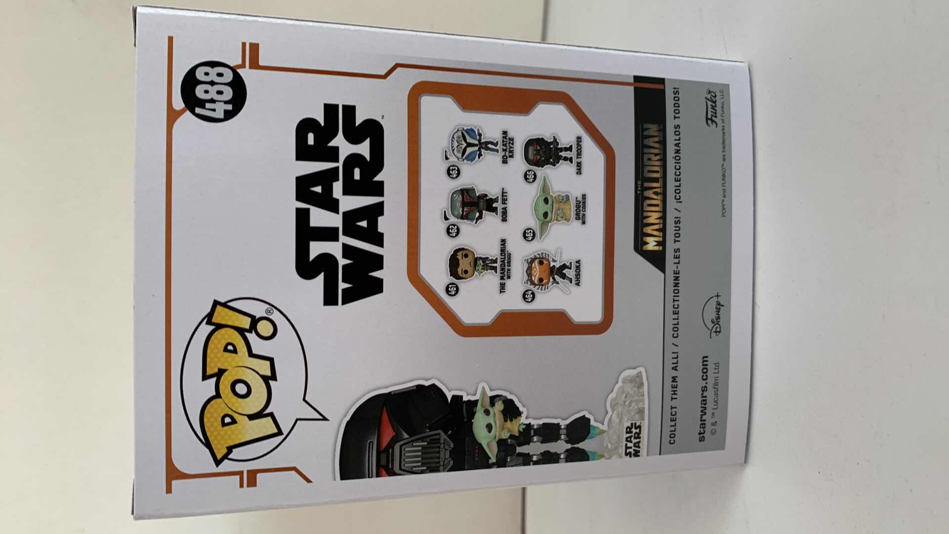 Photo 2 of NEW FUNKO POP STAR WARS GLOW IN THE DARK BOBBLEHEAD VINYL FIGURE #488 DARK TROOPER W GROGU