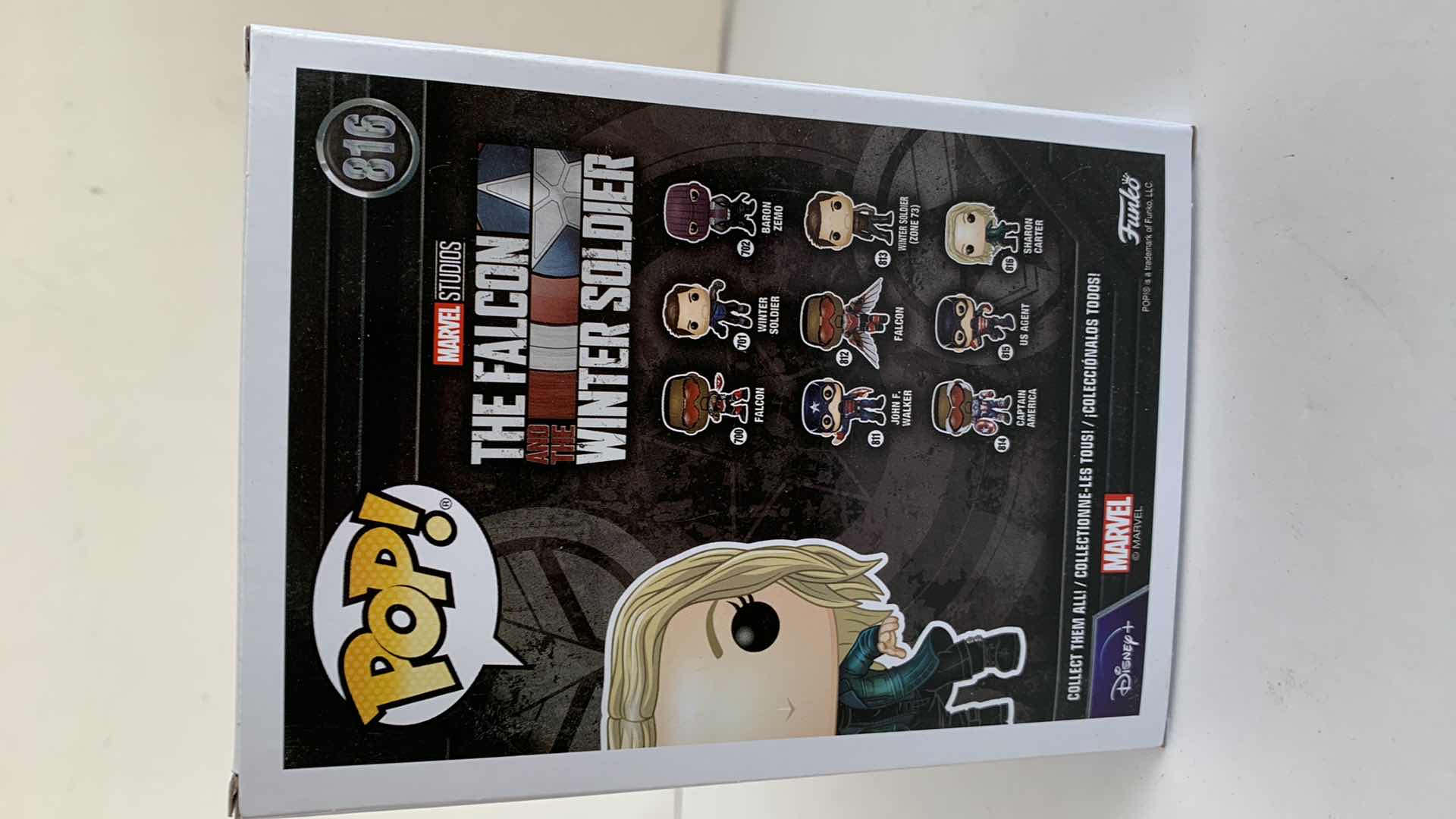 Photo 2 of NEW FUNKO POP MARVEL THE FALCON AND THE WINTER SOLDIER VINYL BOBBLEHEAD FIGURE, #816 SHARON CARTER 